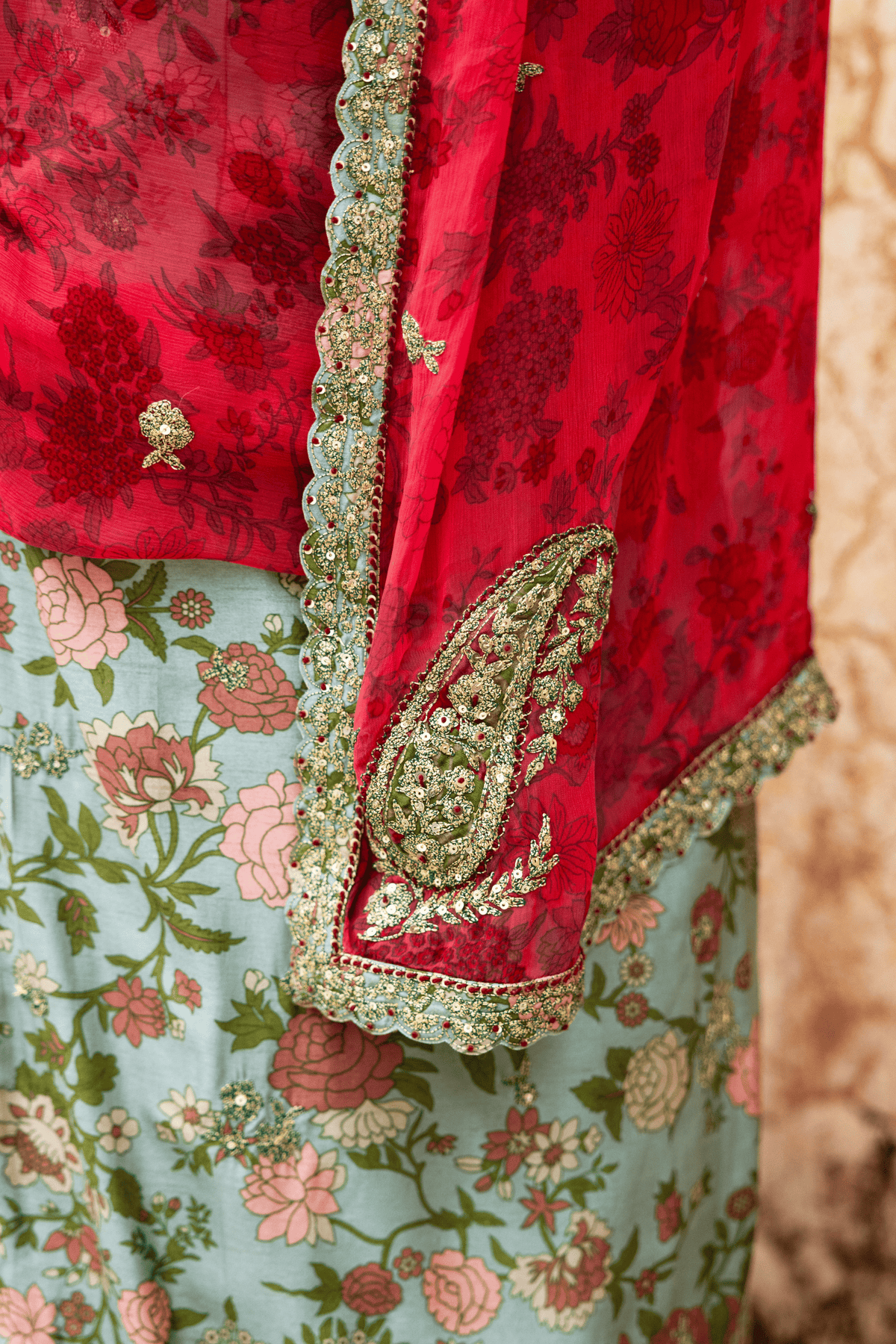 Mul Silk Regal Bridal Sharara