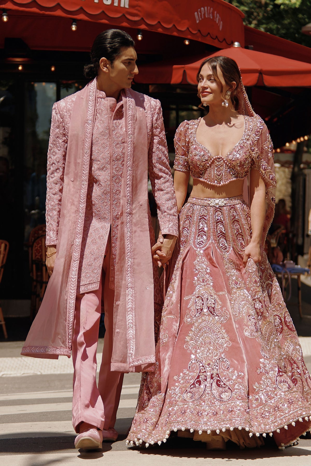 Pink Sherwani Set