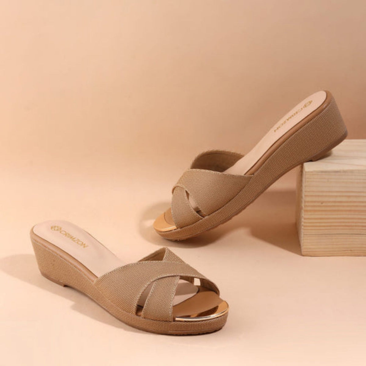 Aiyana Beige Wedges