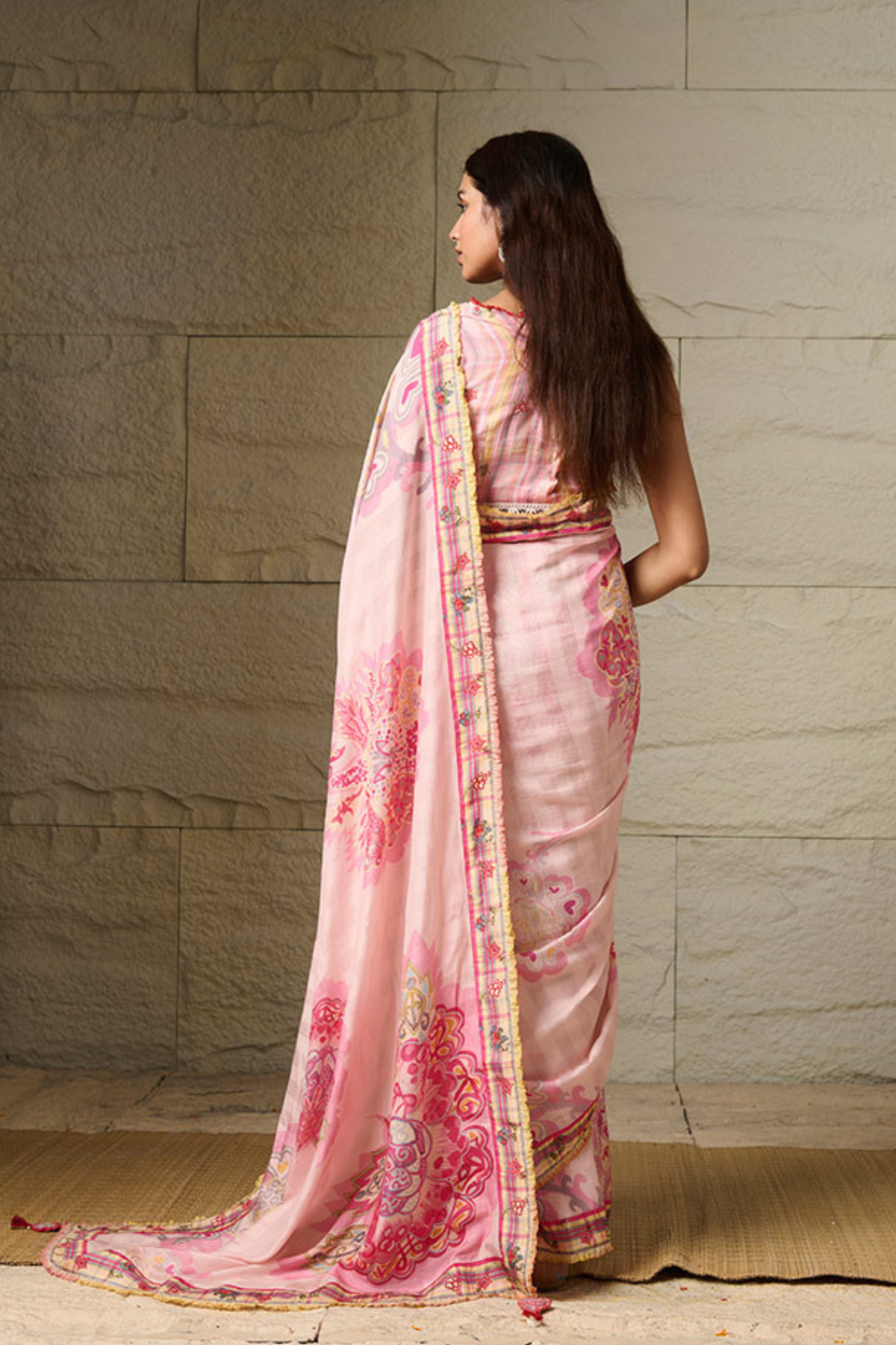 Ceri Pink Saree