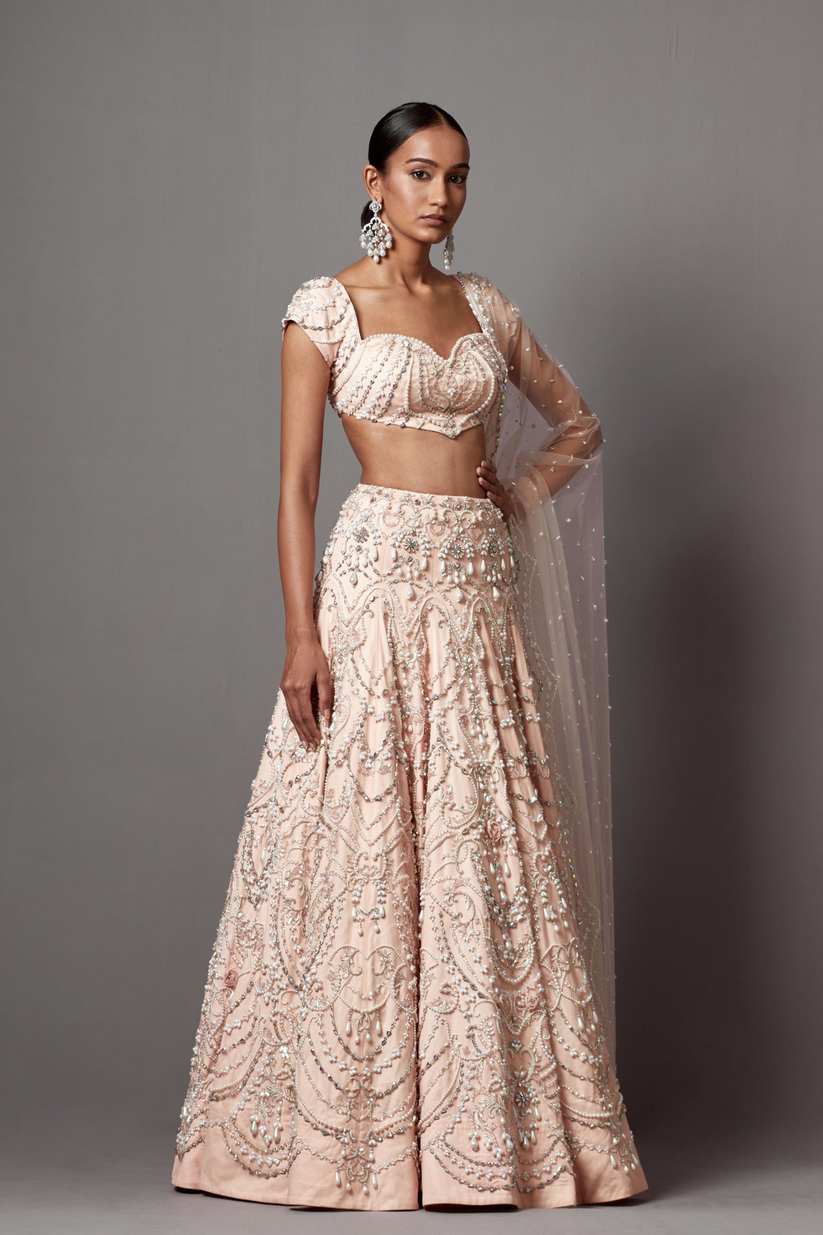 Victorian Pink Lehenga Set