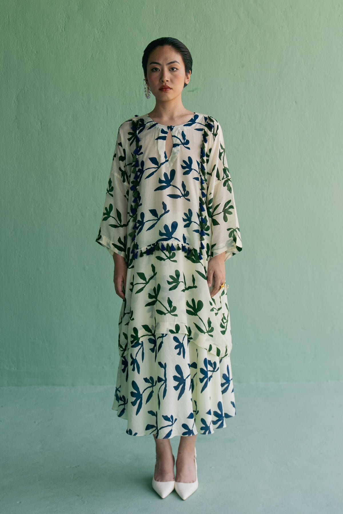 Dense Kaftan With Skirt