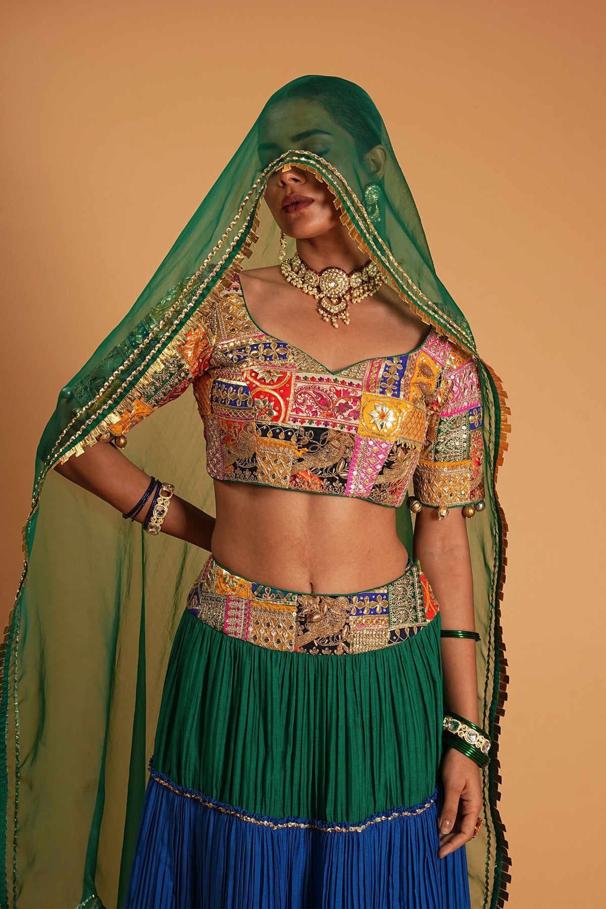 Chanderi Lehenga Set