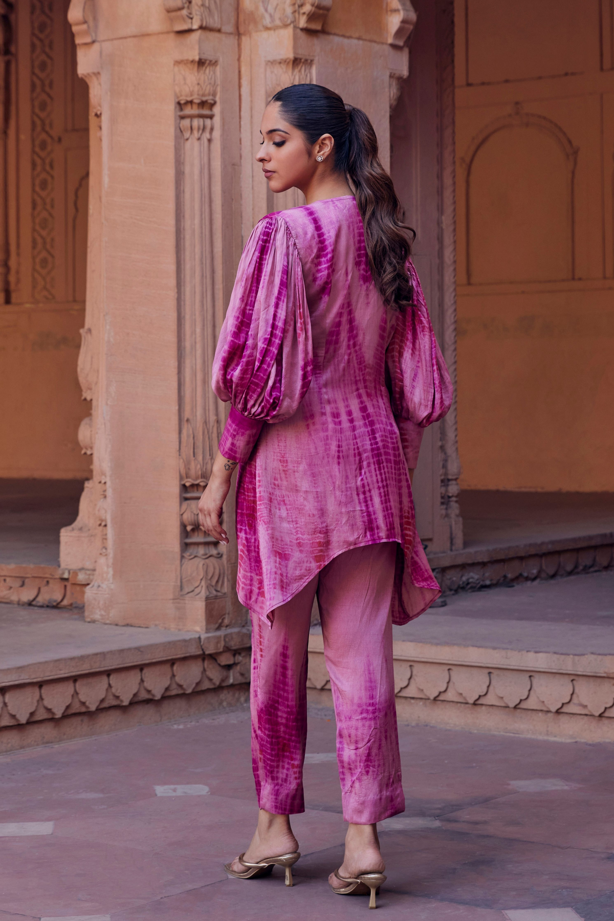 Noori Pink Magenta Kurta Pajama Co-ord Set