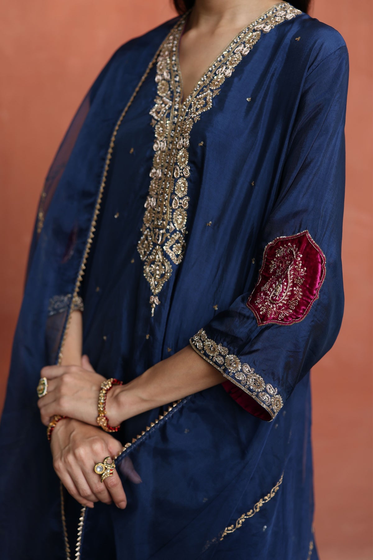 Blue Nazira Kurta Set