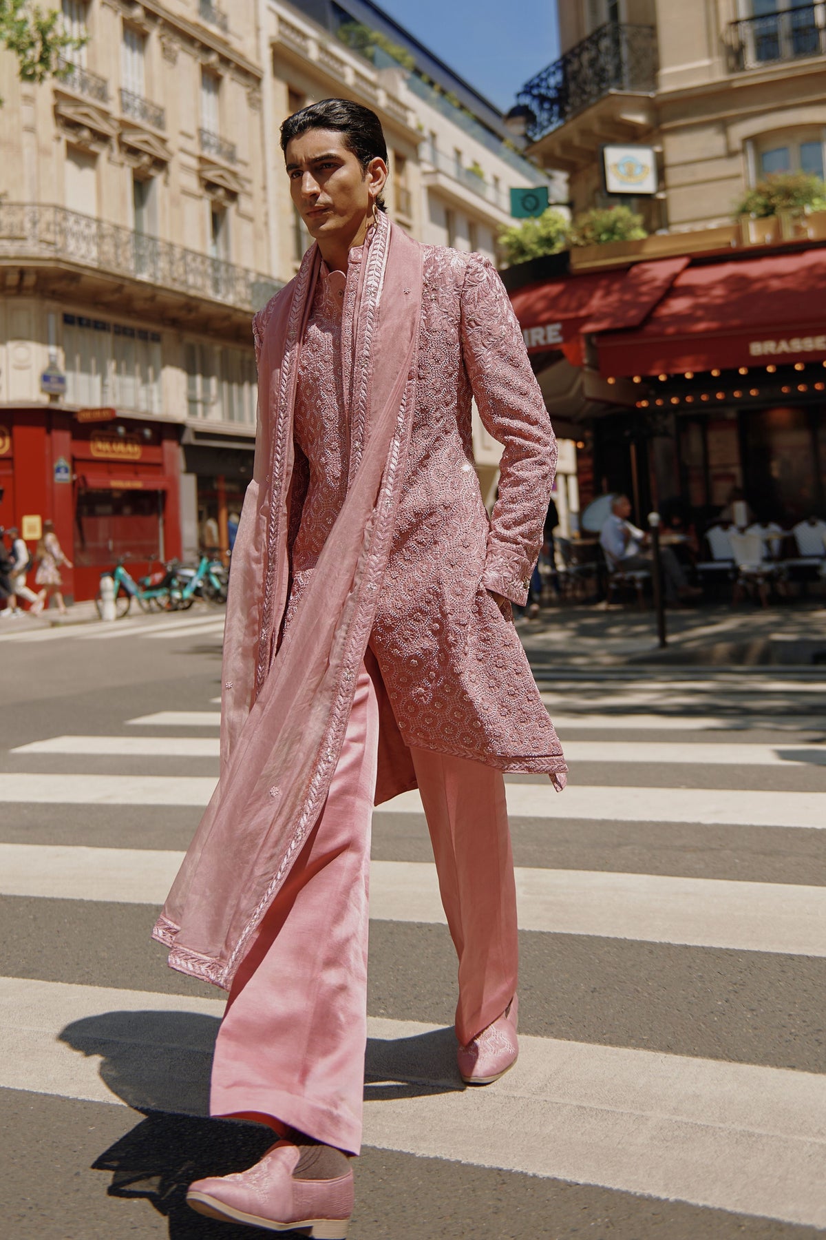 Pink Sherwani Set