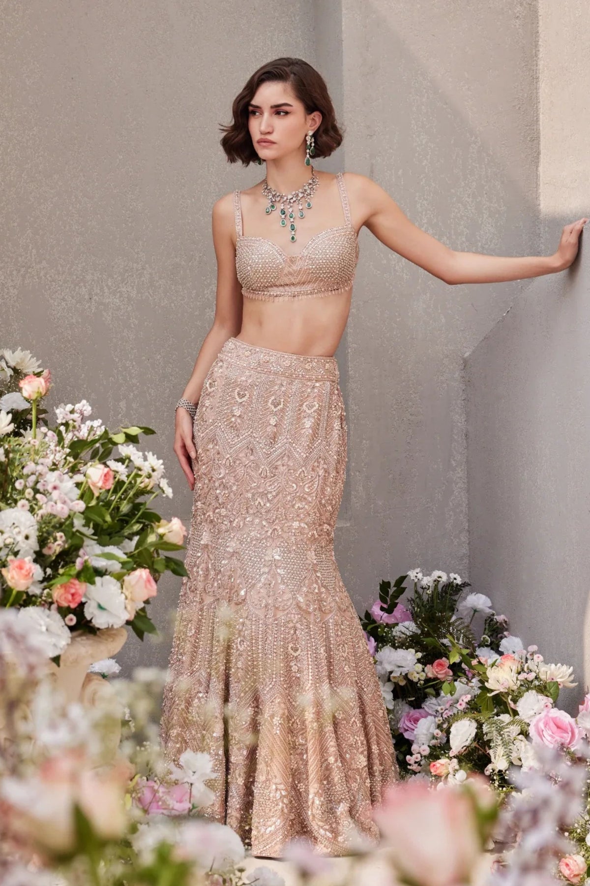 Blush Pink Lehenga Set