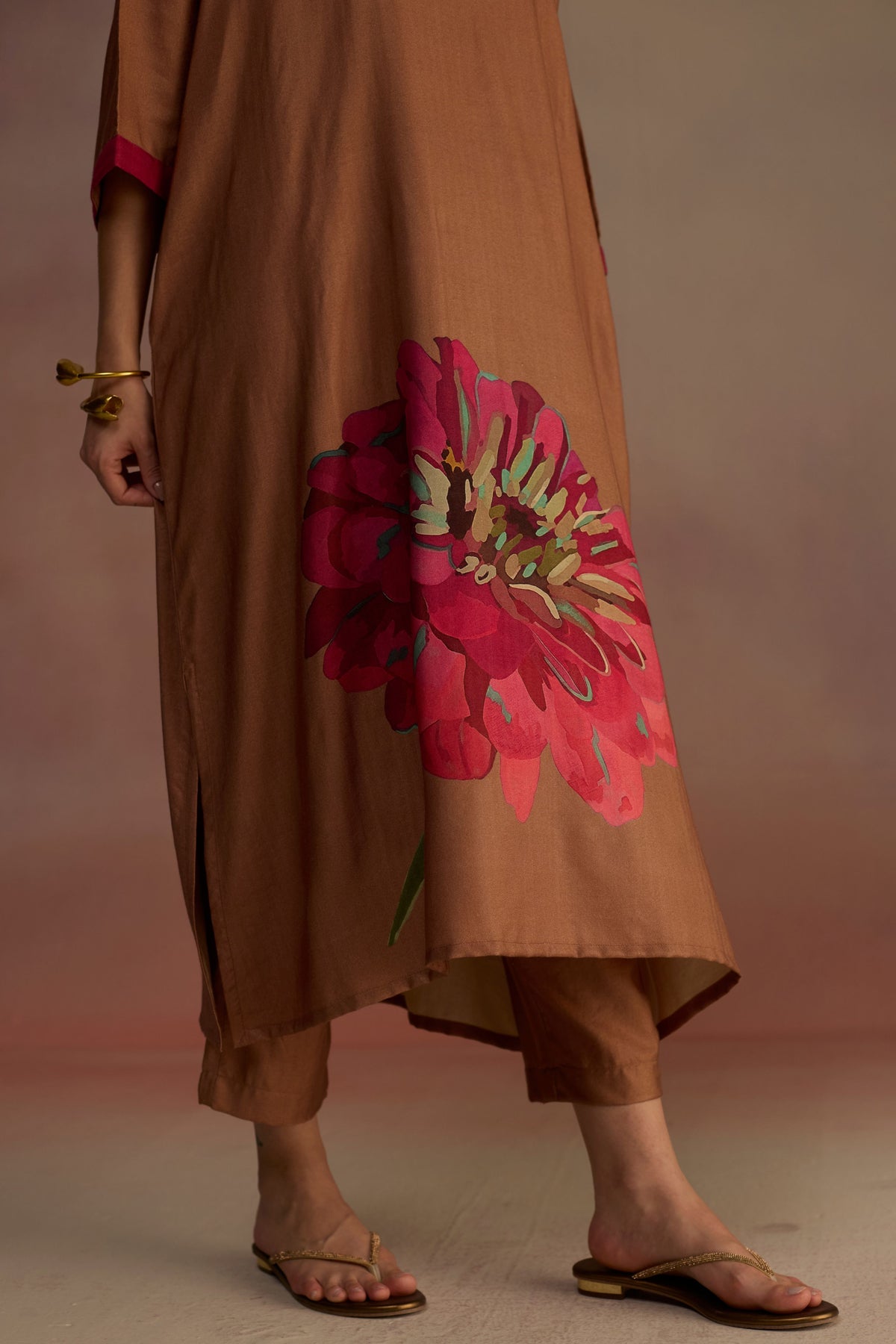 Woodapple Brown Kurta