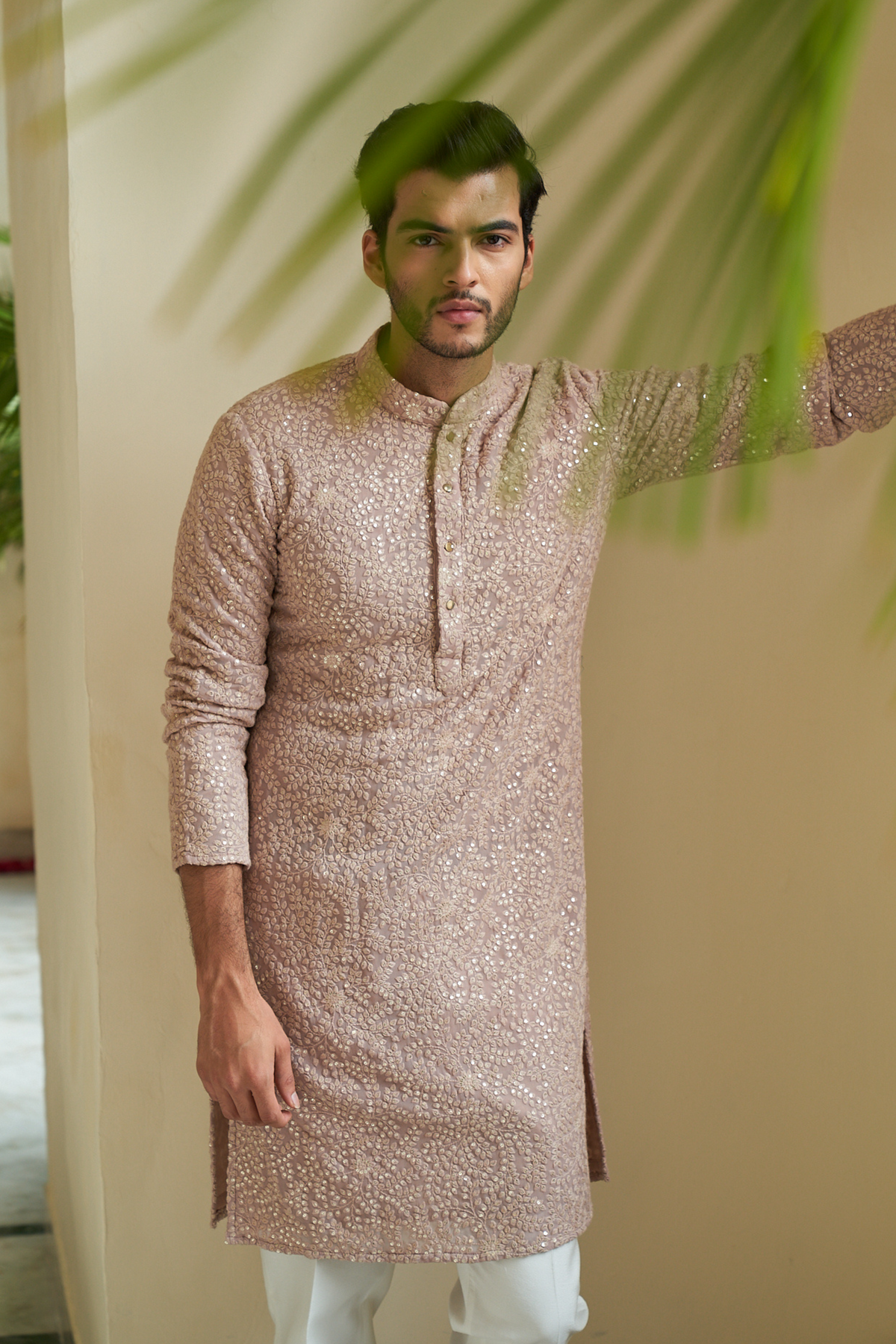 Pale Mauve Kurta Set