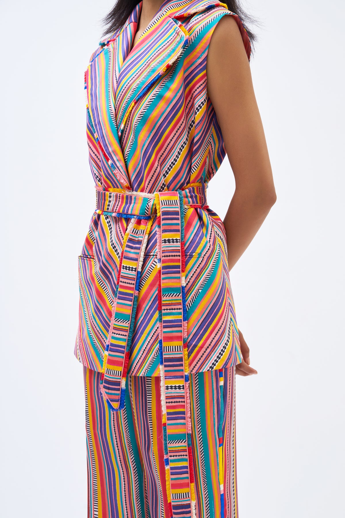 Charley Stripe Technicolour Pant Suit