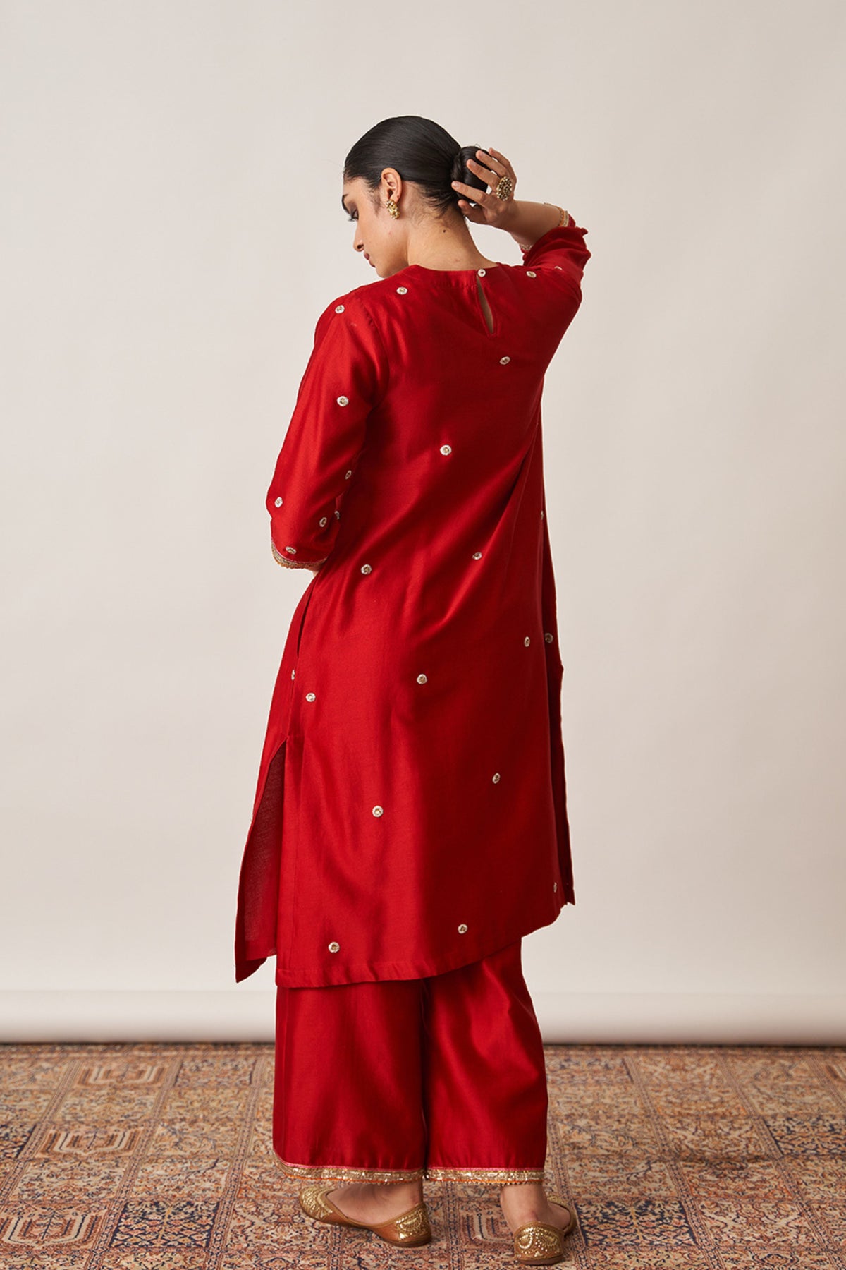 Red Kurta Set