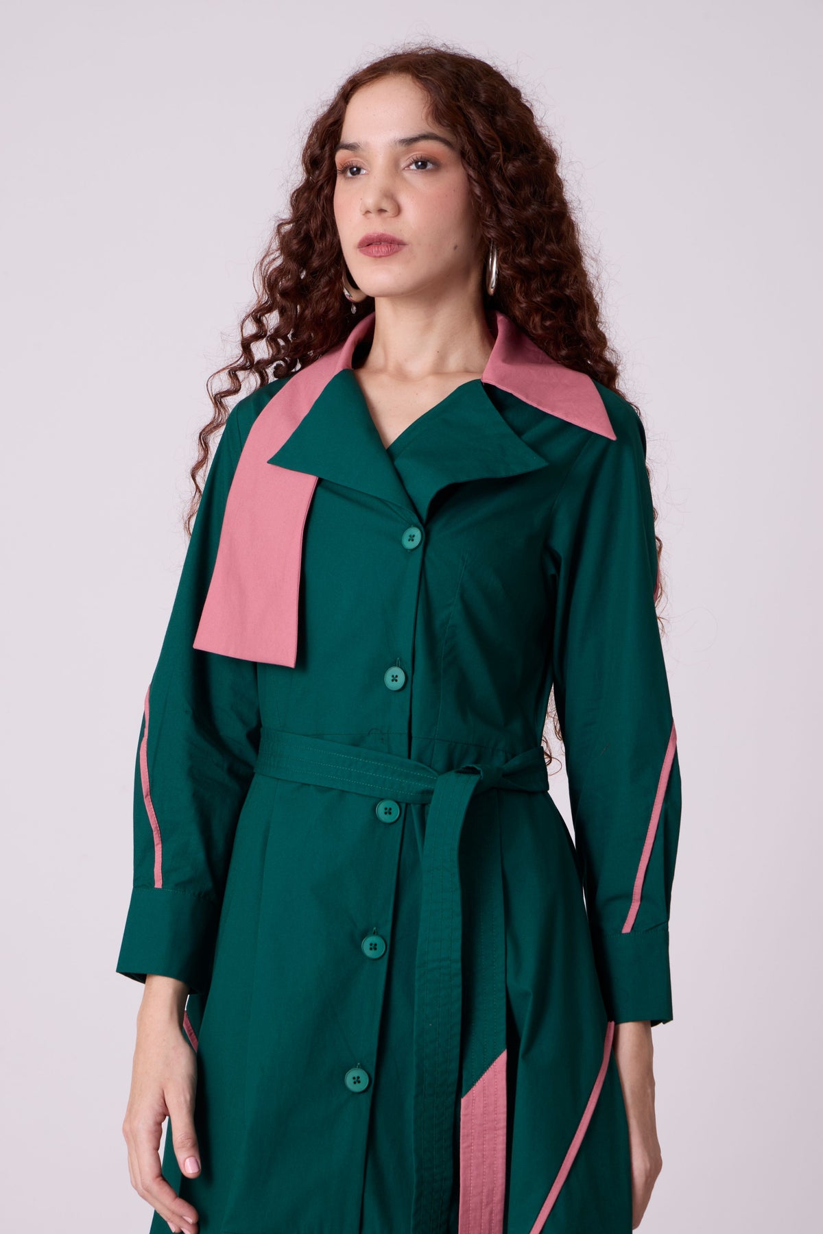 Nexi Forest Green Dress