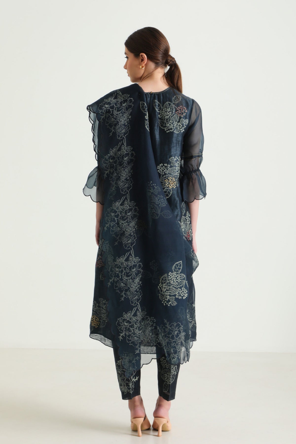 Indigo Printed Kurta Set