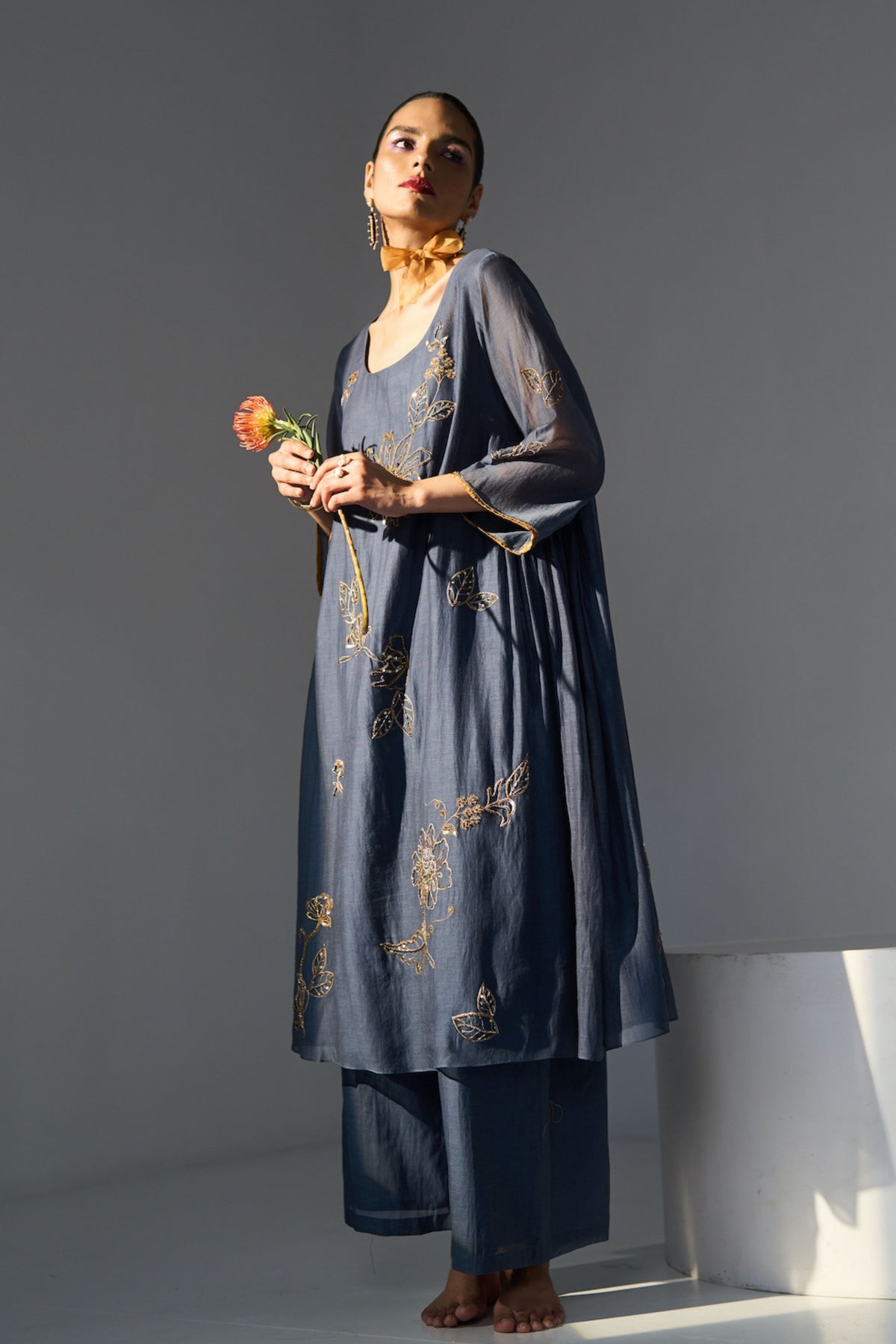 Blue Mansa Kurta