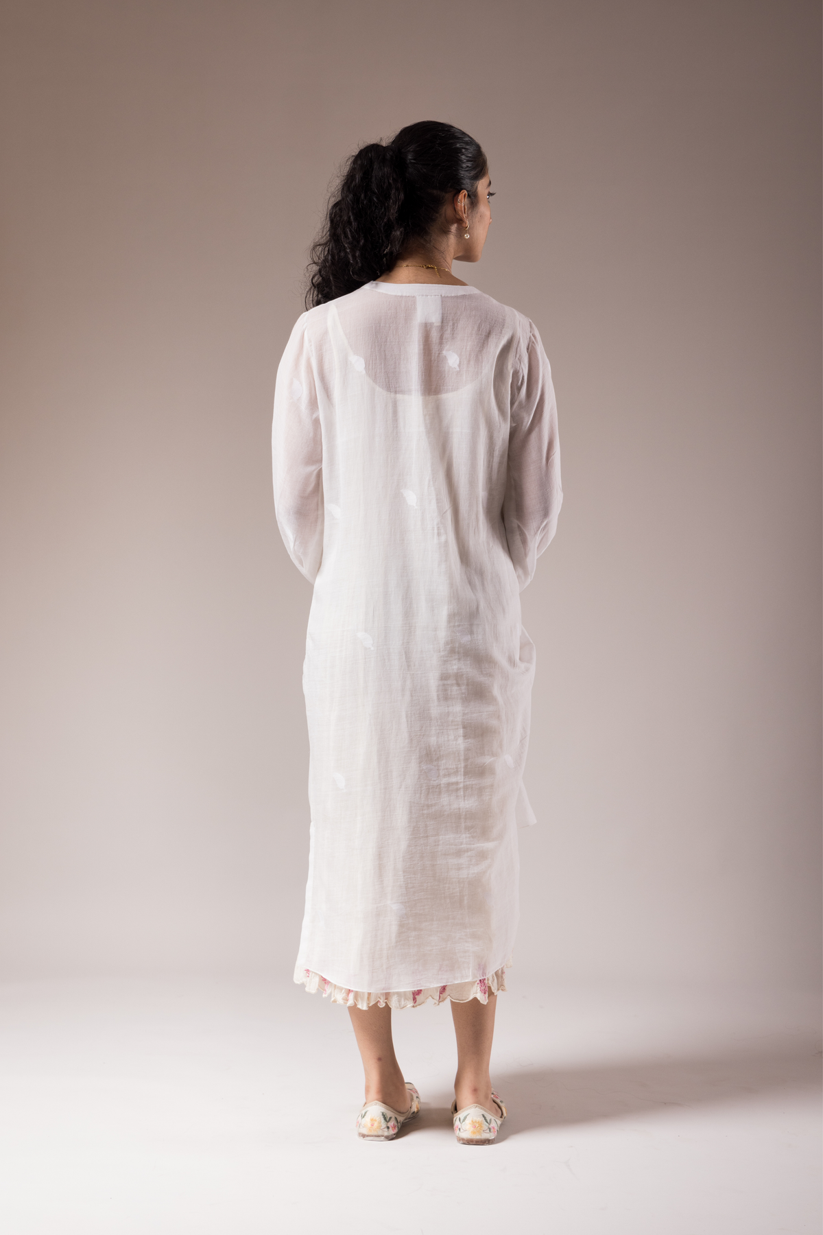 White Khadi Dress