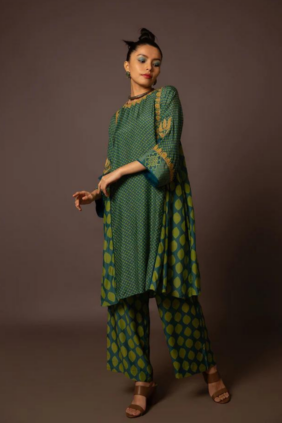 Printed Kurta With Side Panel