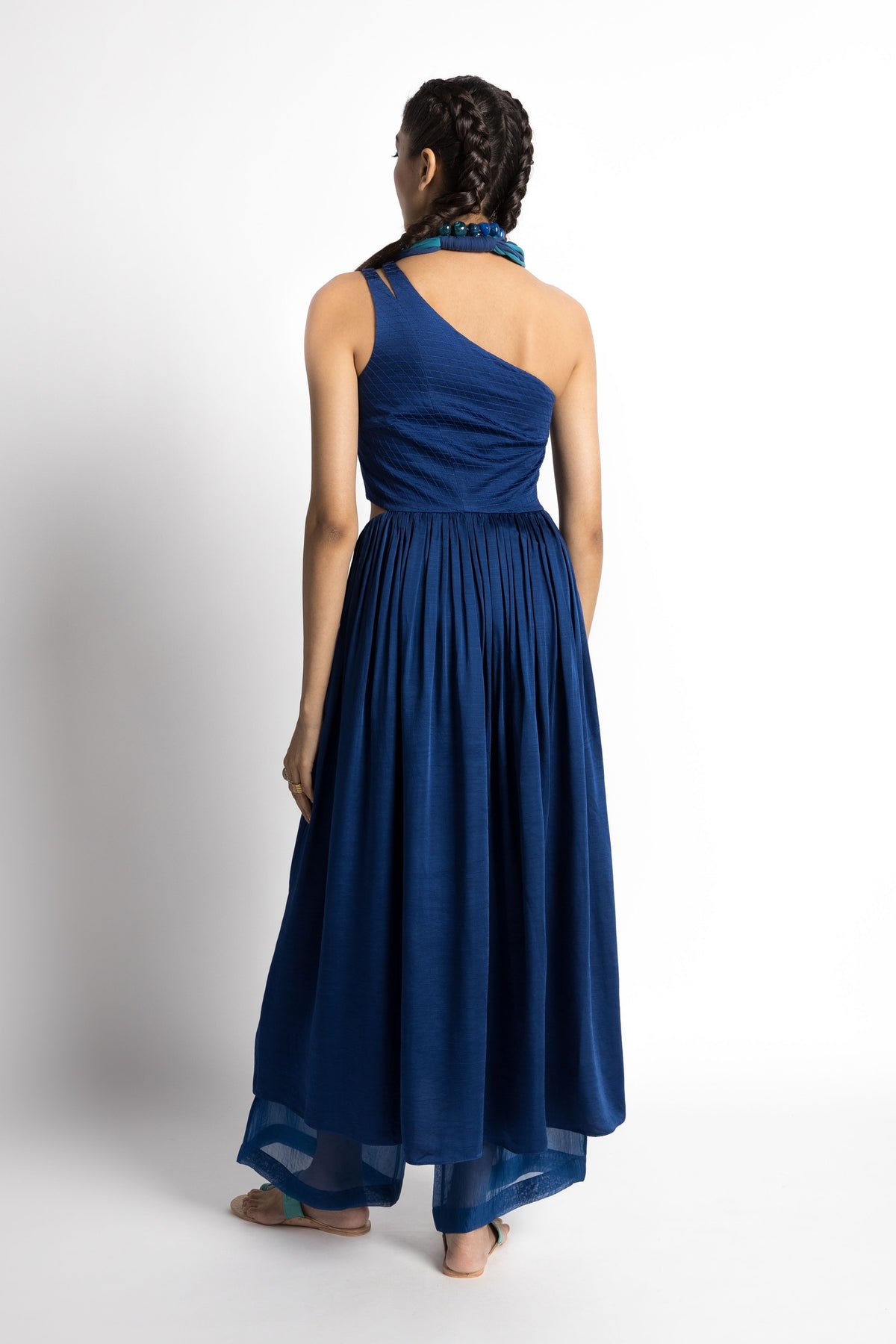 Sapphire One Shoulder Dress