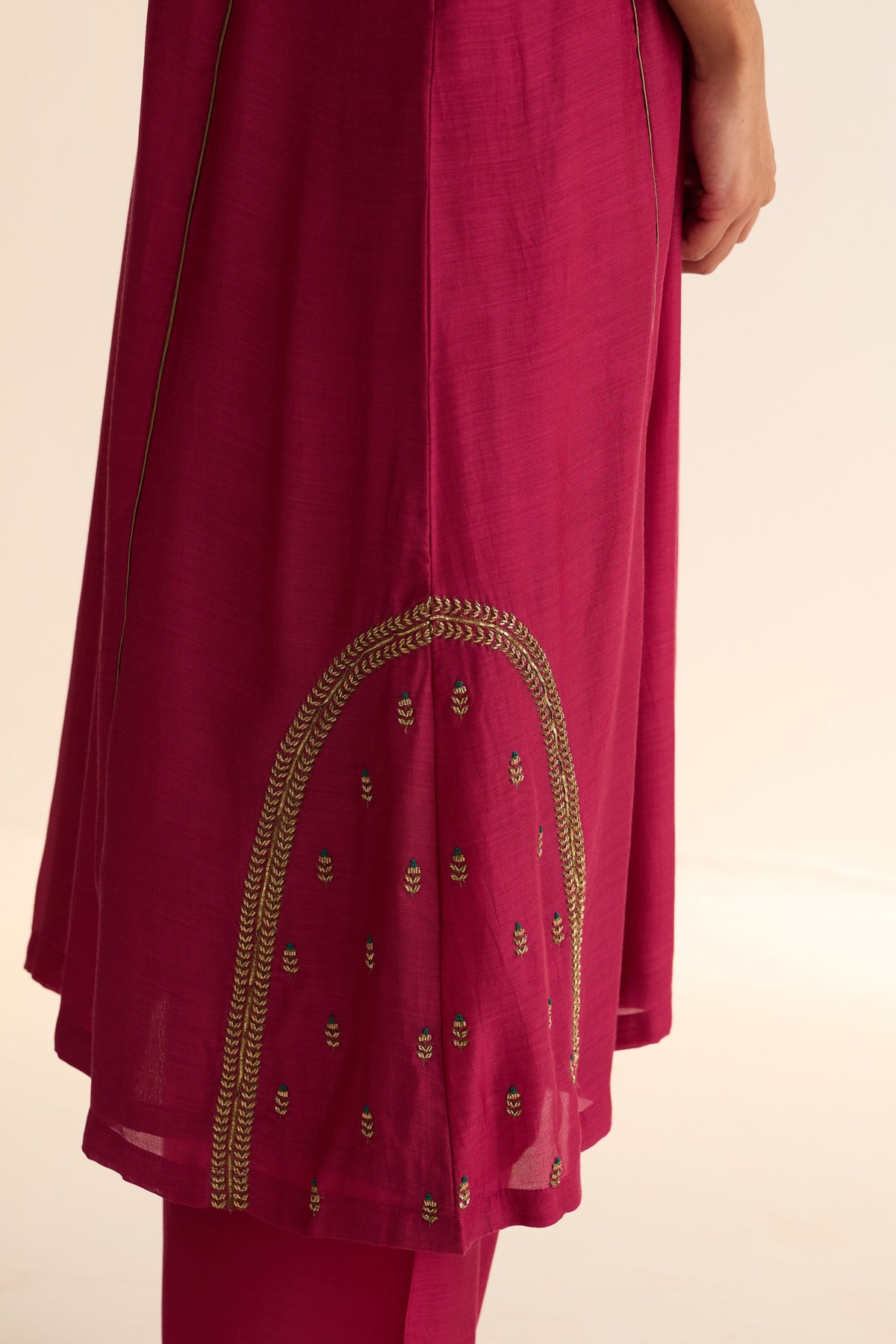 Kumud Deep Rani Pink Kurta