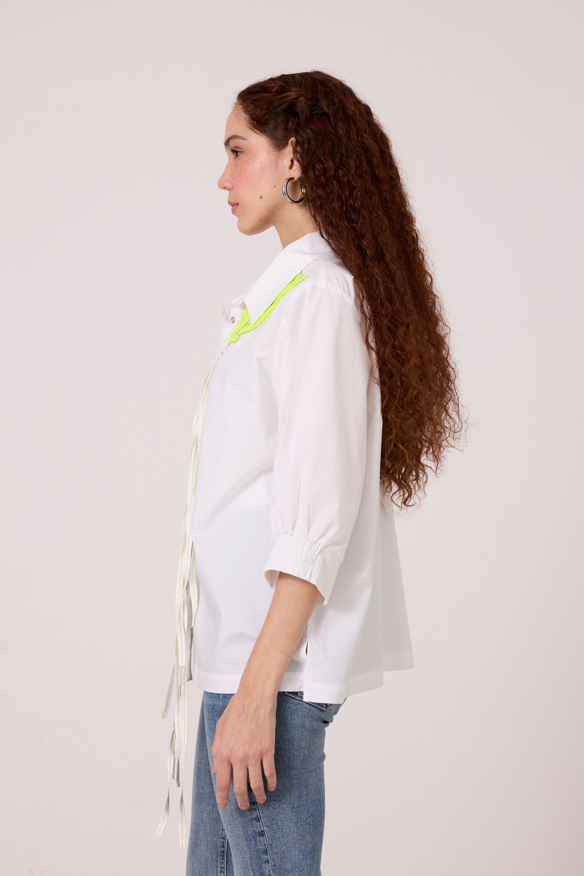 Emory Applique White Shirt