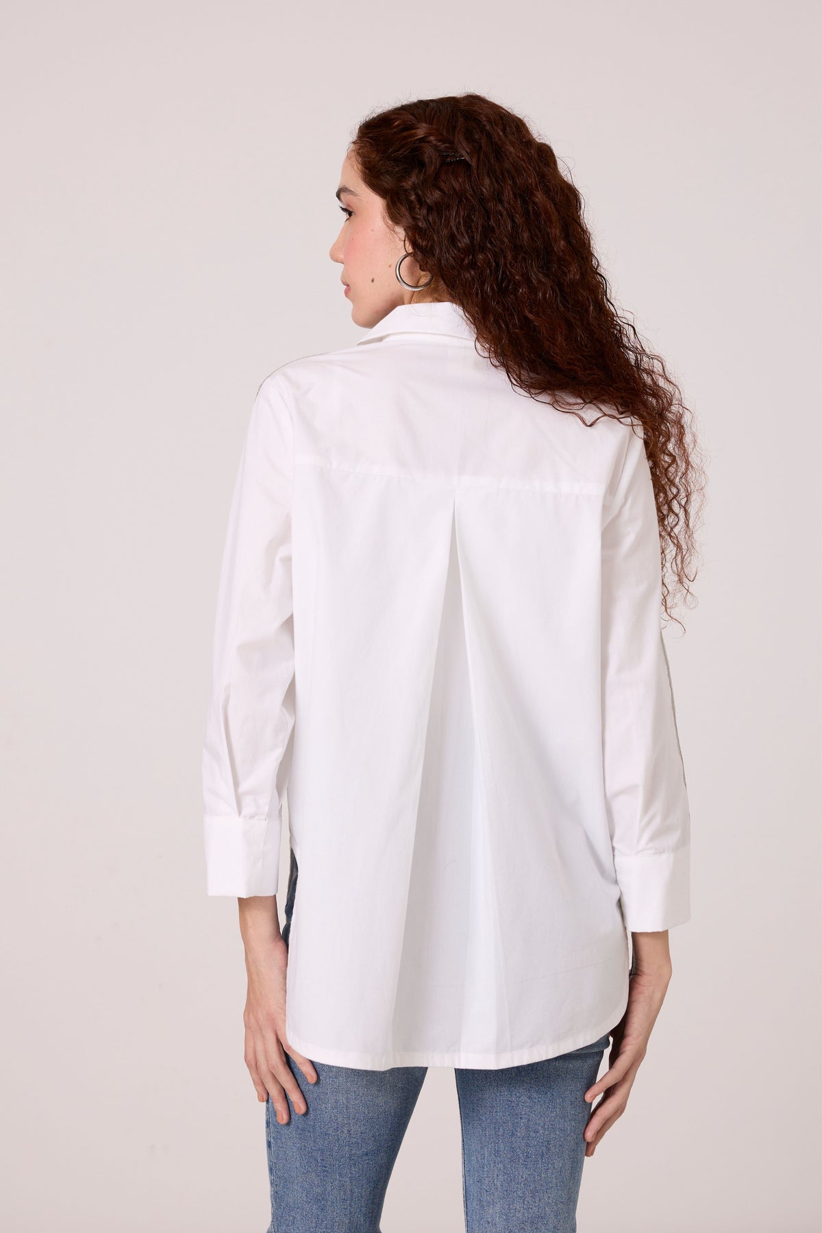 Emille Applique Bright White Shirt