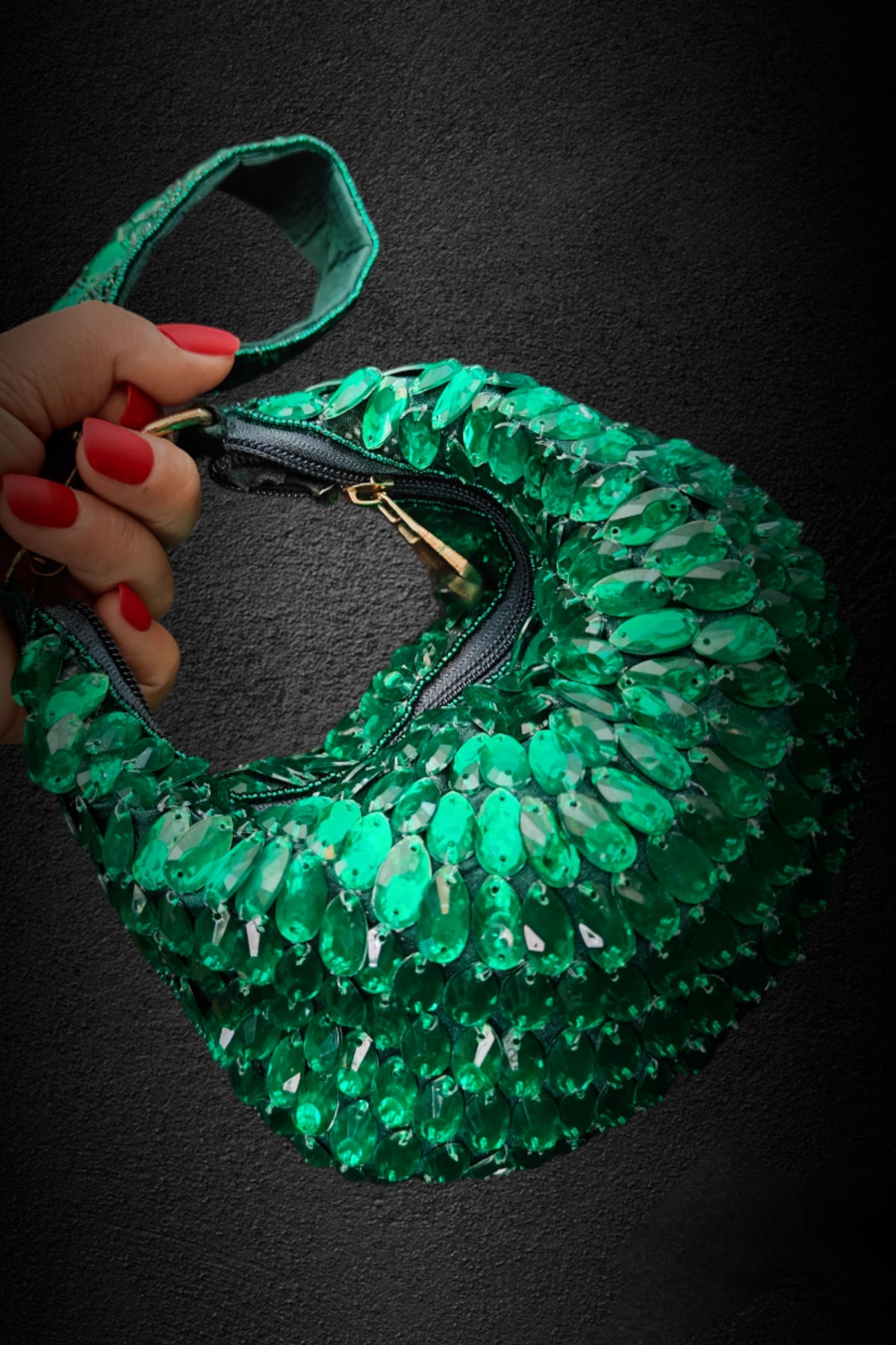 Emerald Glow Purse