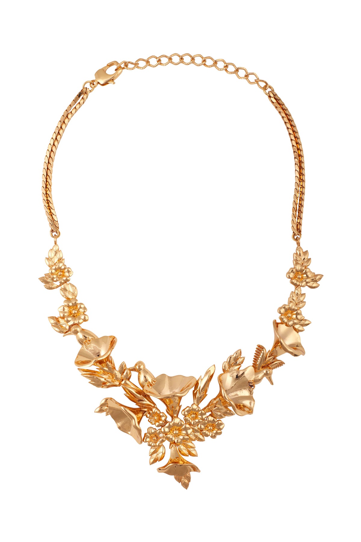 Yellow gold sylva necklace