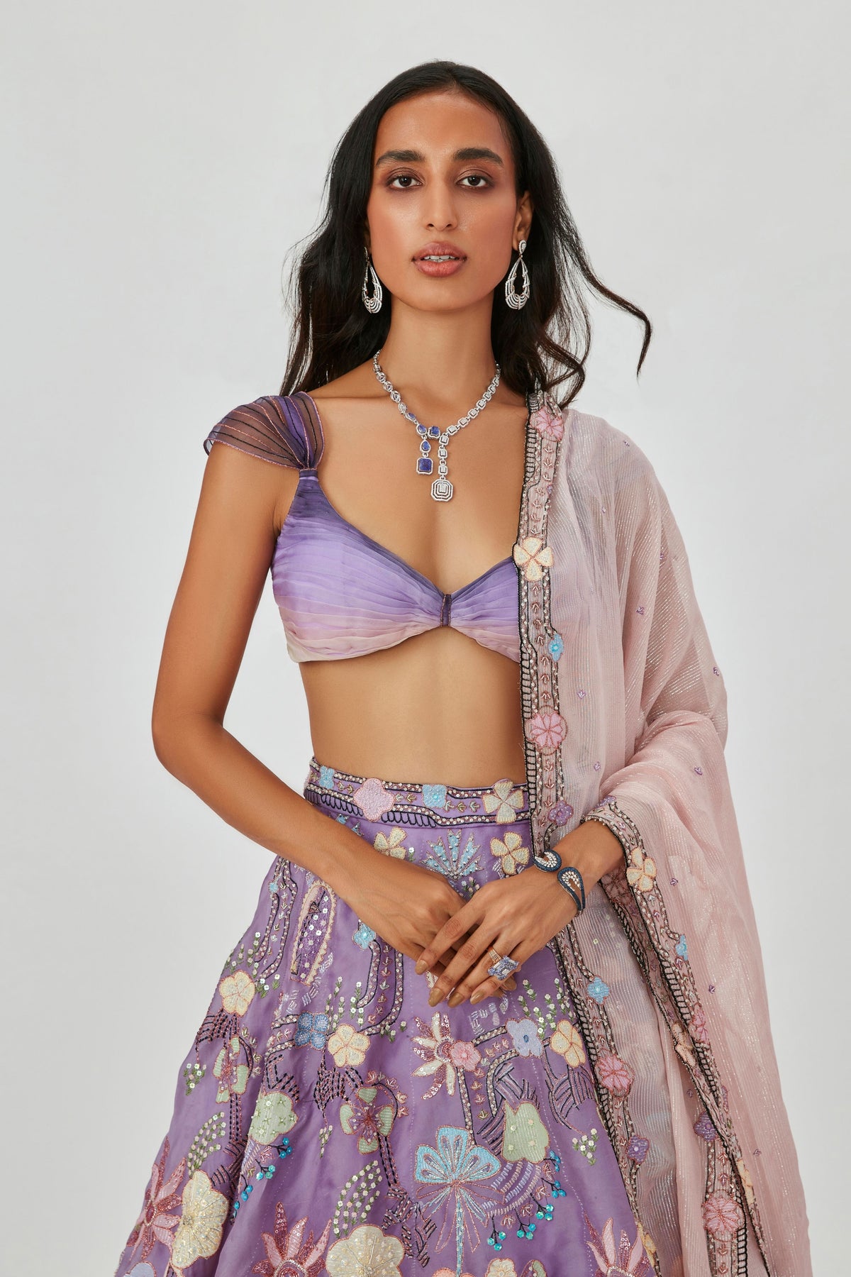 Amethyst Darya Lehenga