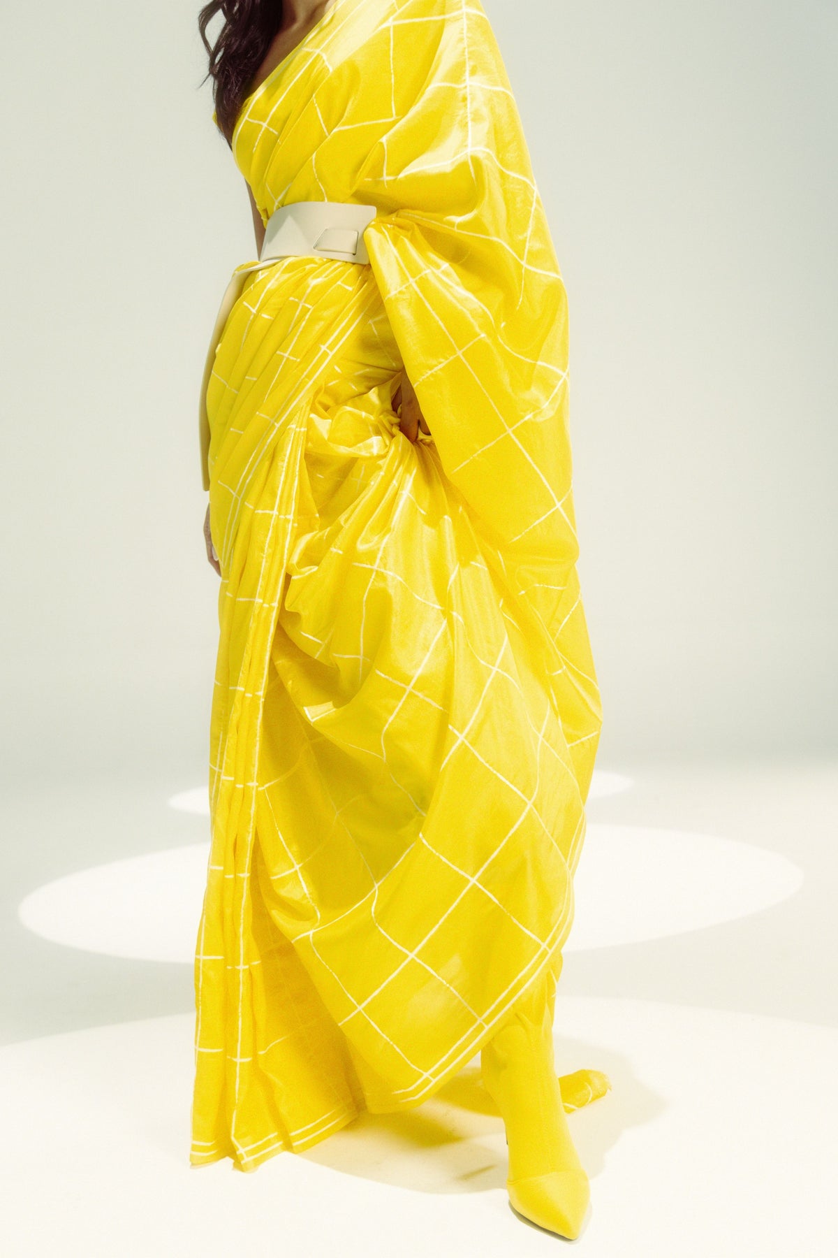 The Crossword Yellow Saree