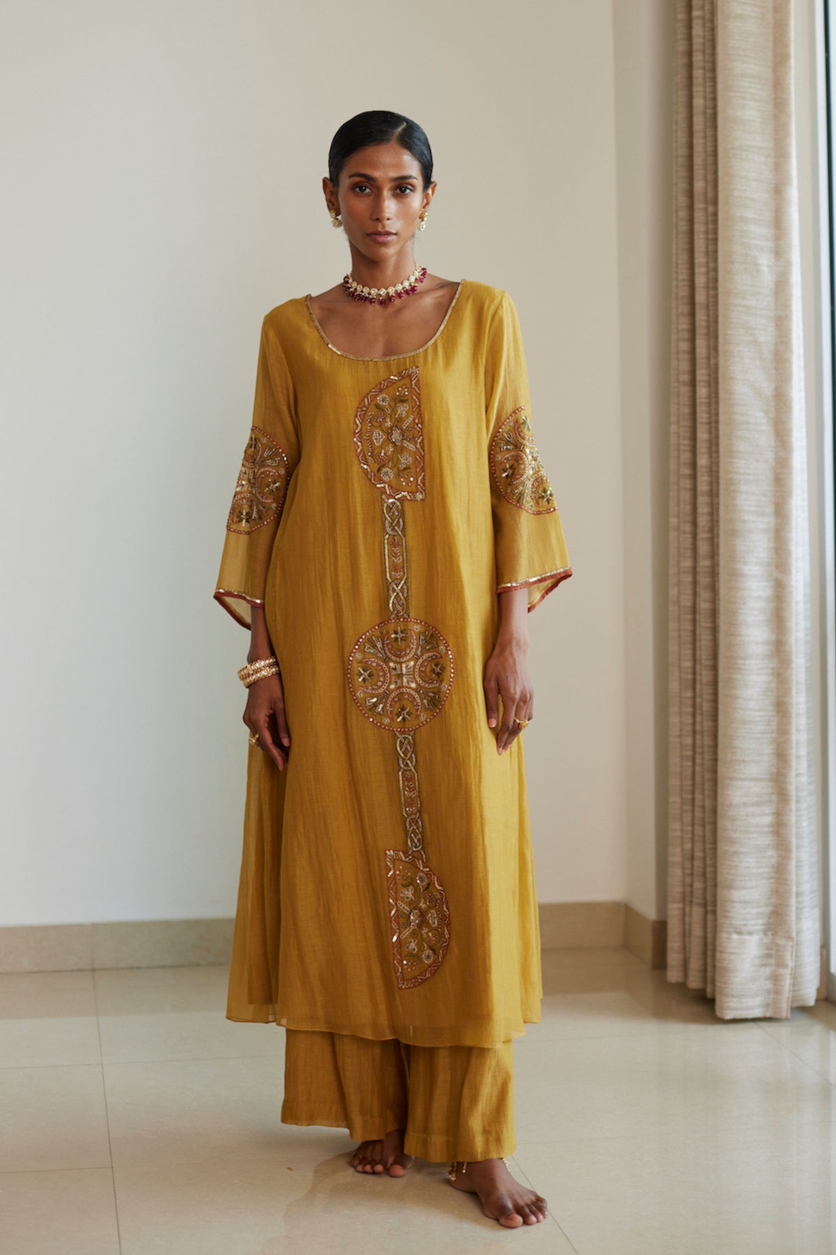 Yellow Shashi Kurta Set