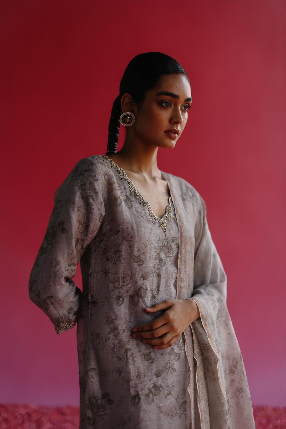 Swaroop Grey Kurta