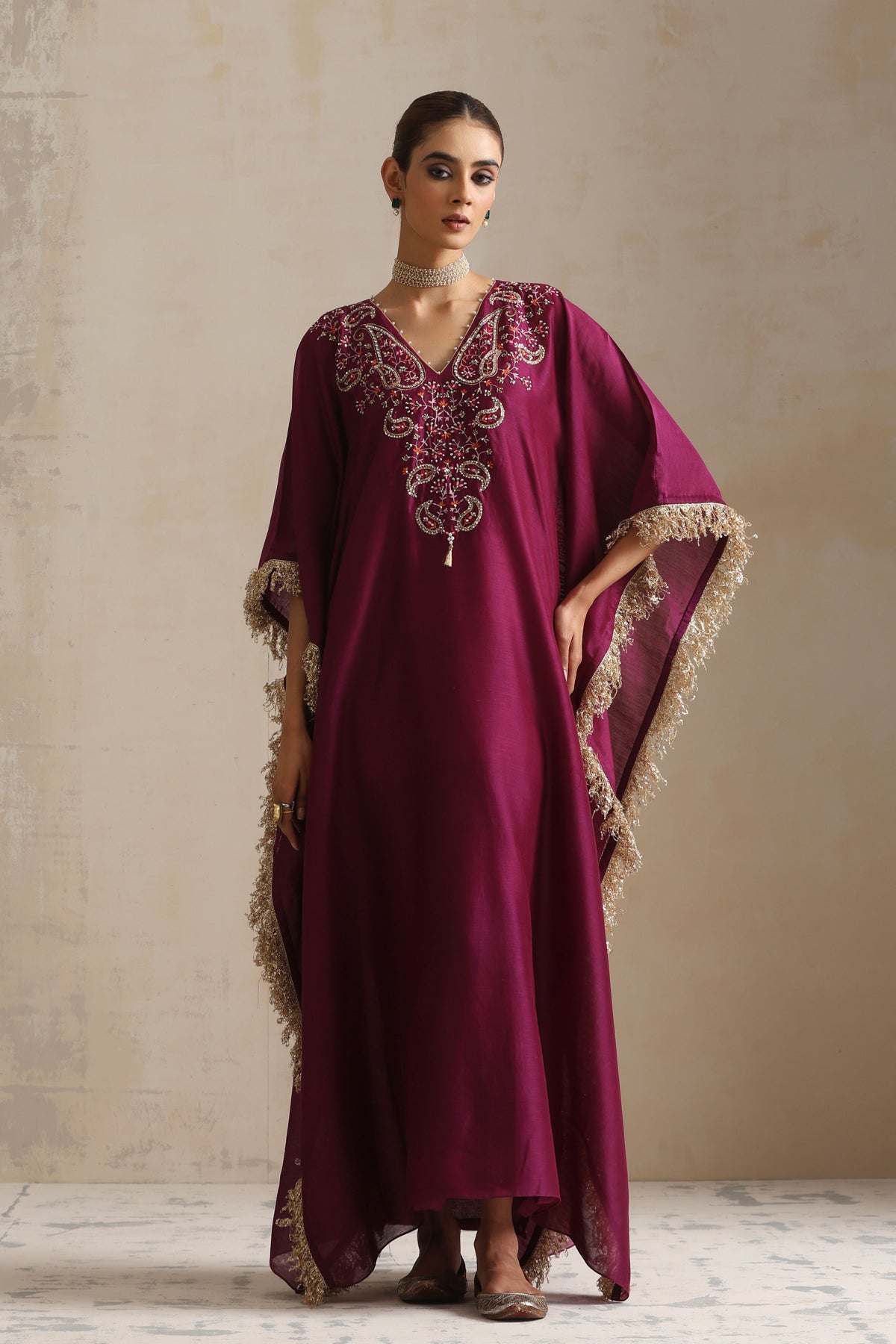 Aubergine Zara Kaftan Set