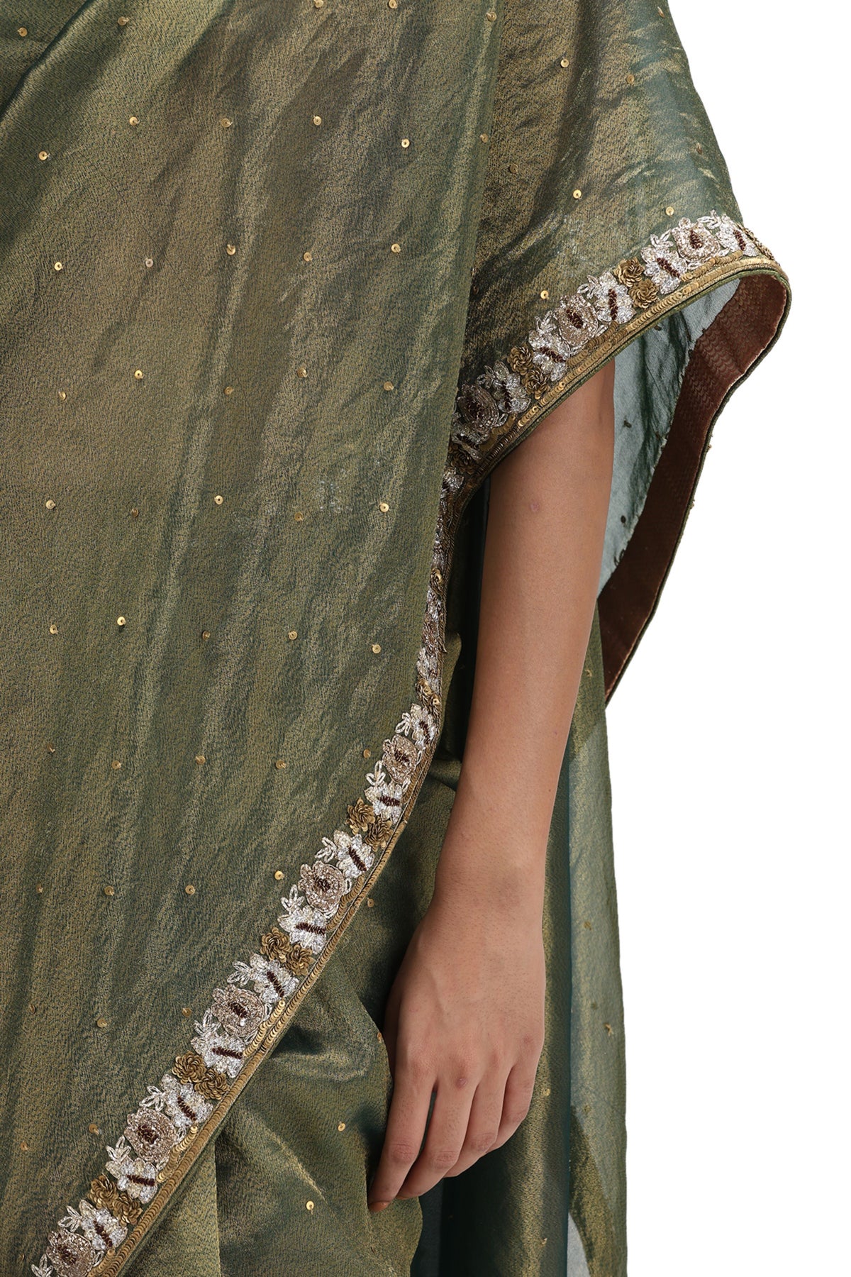 Dhairya Olive Saree Set