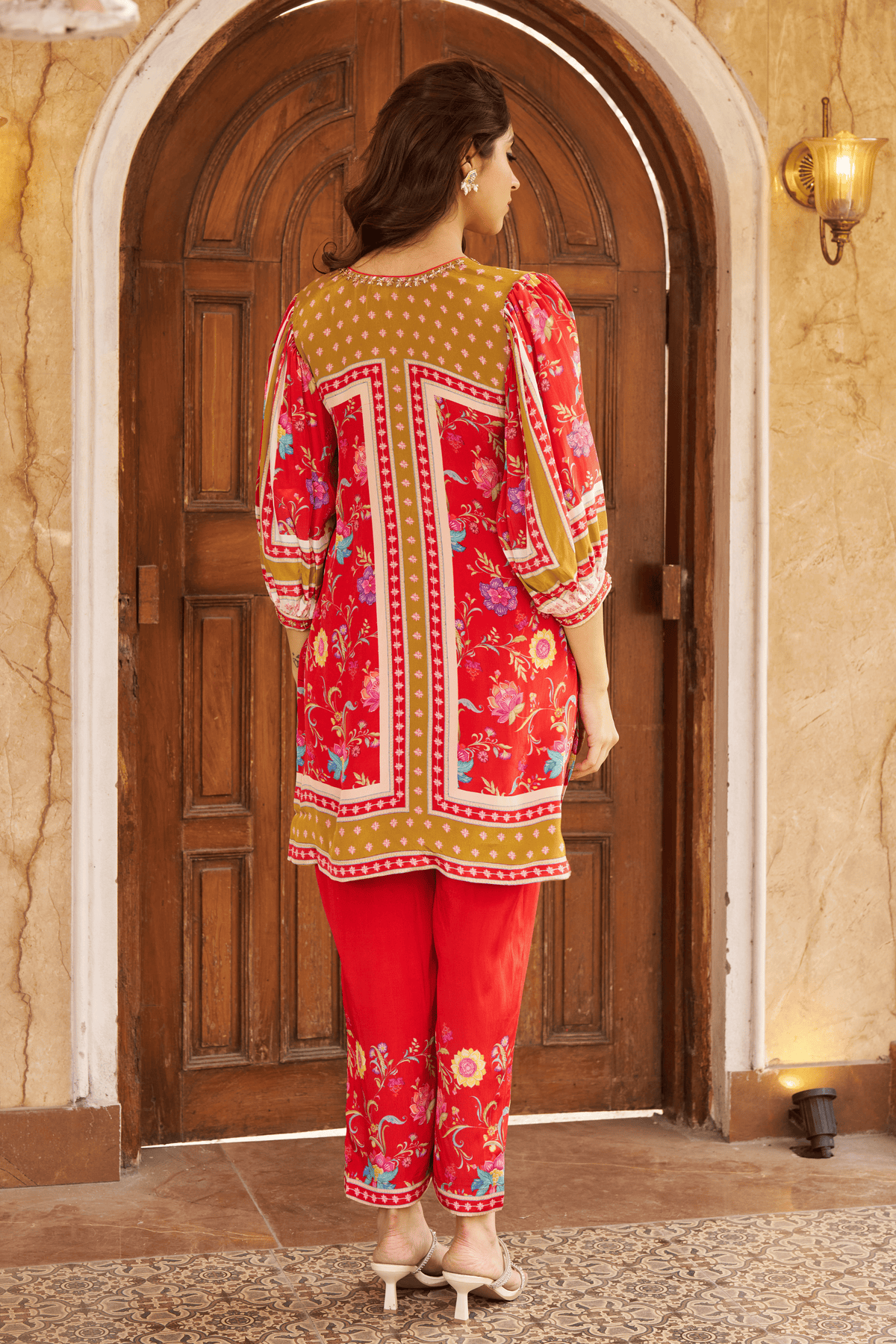 Khawaab Red Tunic Set