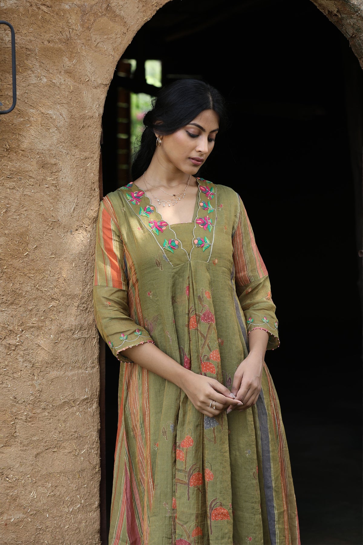 Mehendi Green Kurta Set