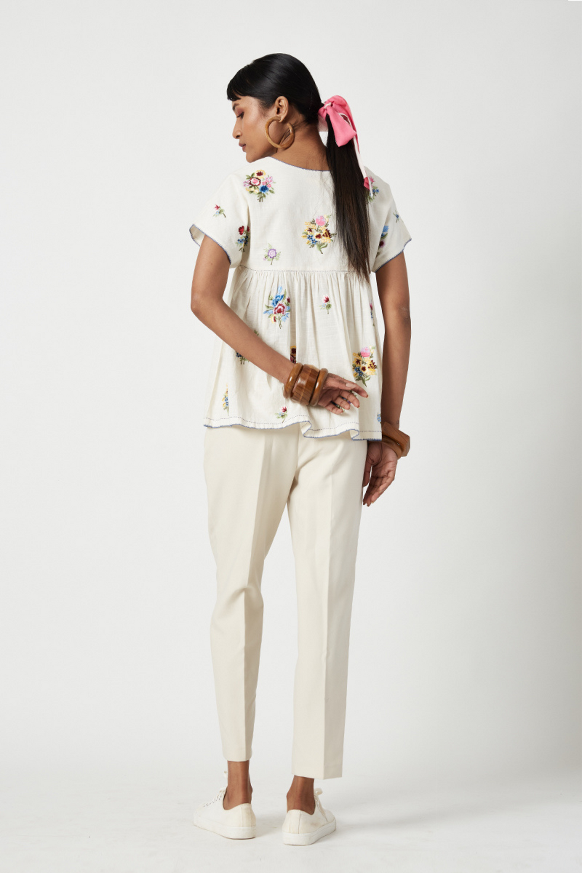 Crathes Embroidered Top