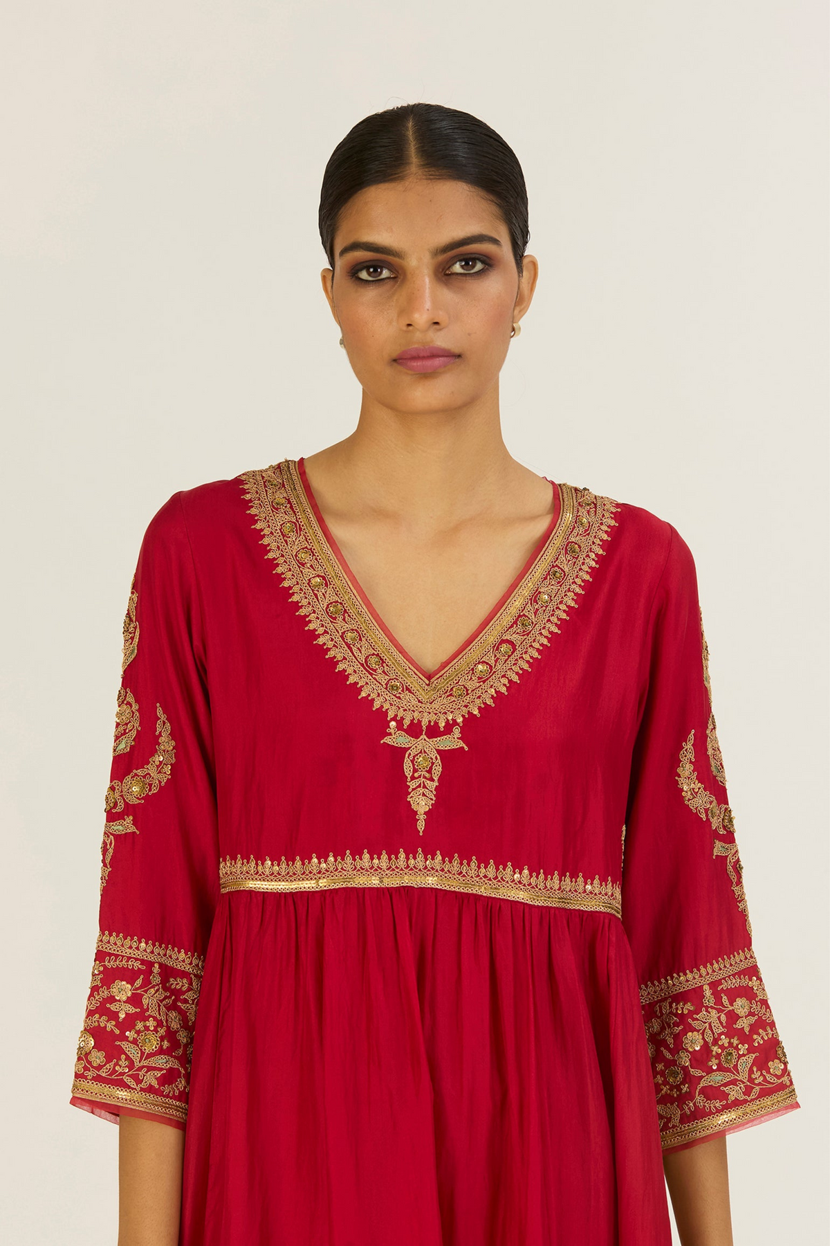 Rhea Red Kurta