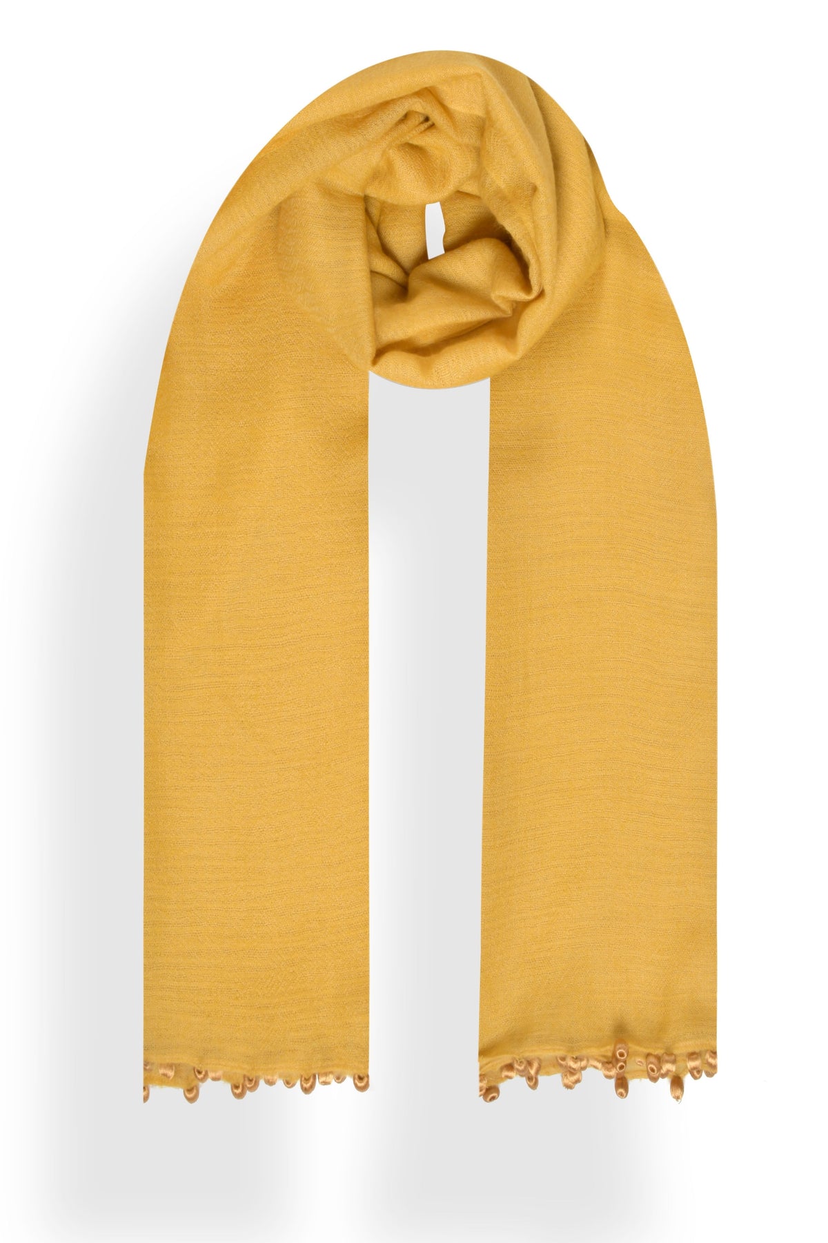 Yellow Pebbles Cashmere Square