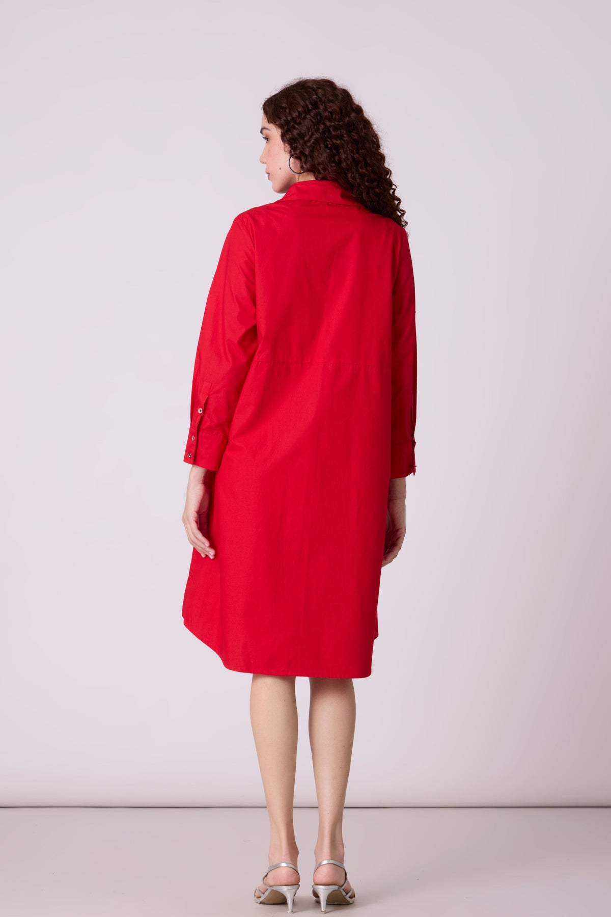 Miles Applique Paprika Red Dress