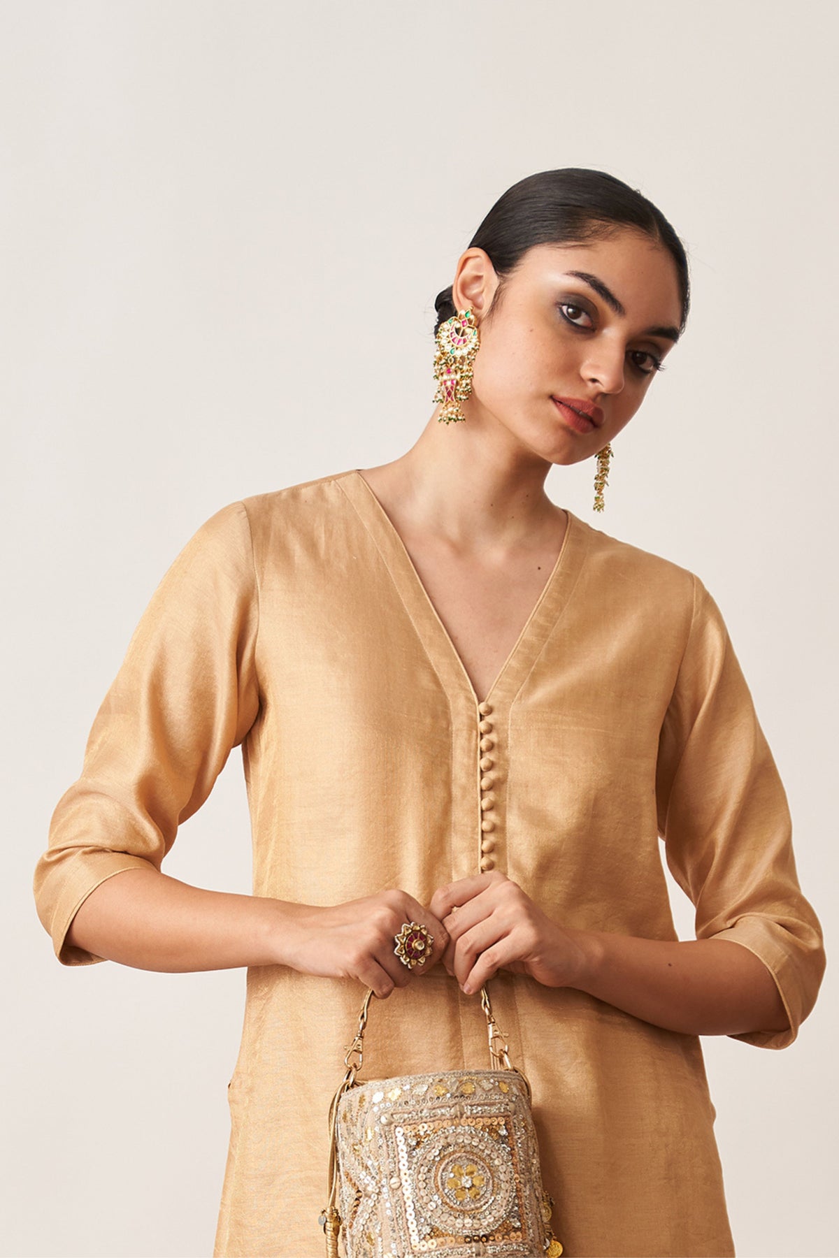 Light Gold Kurta