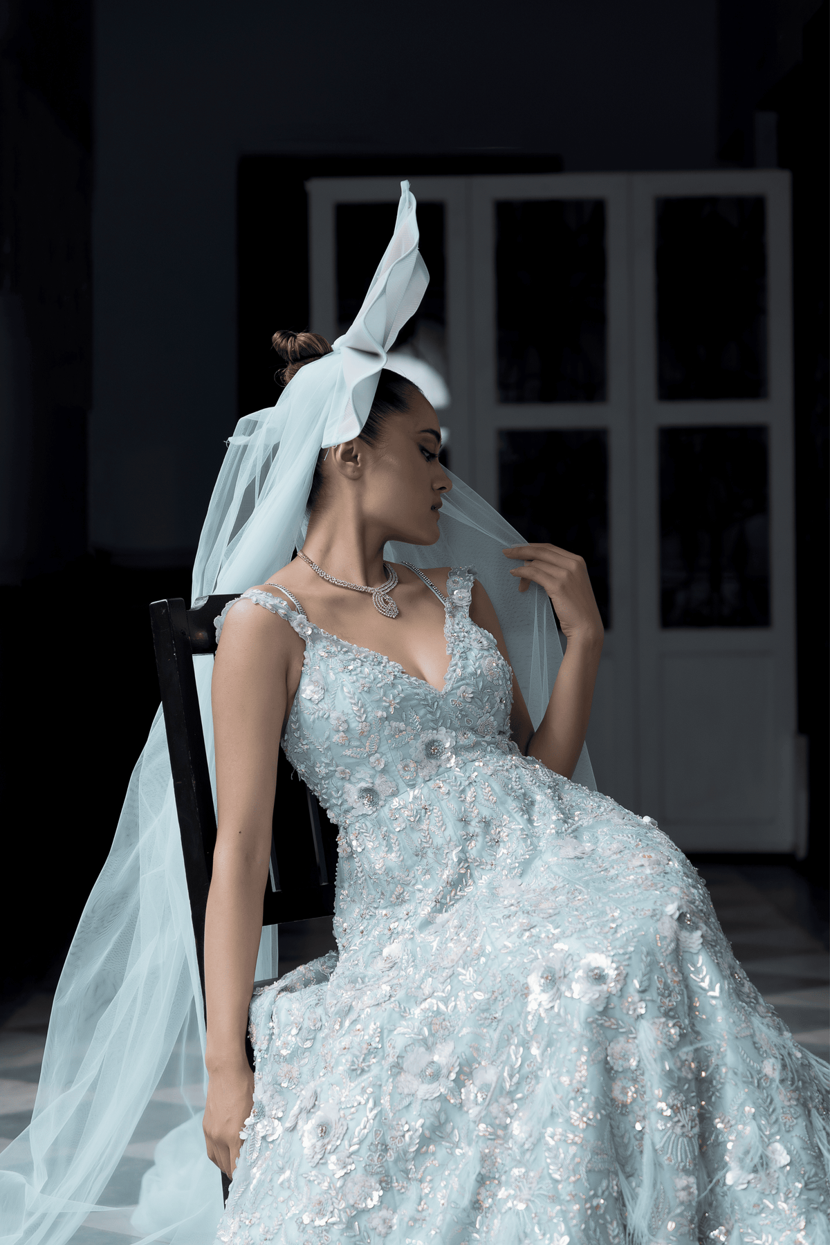 Starlight Serenade Organza Bridal Gown