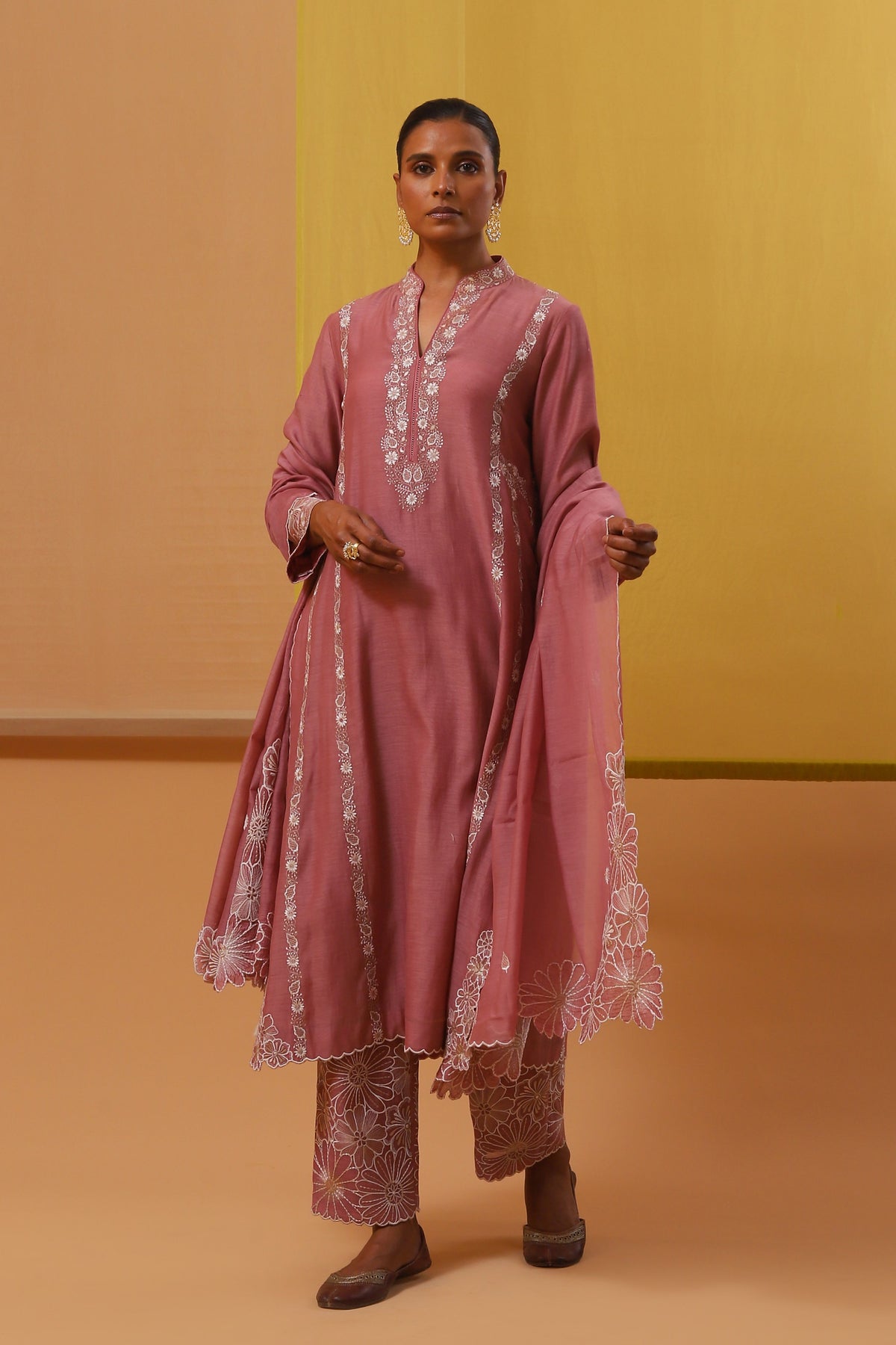 Pink Fasha Long Kurta Set