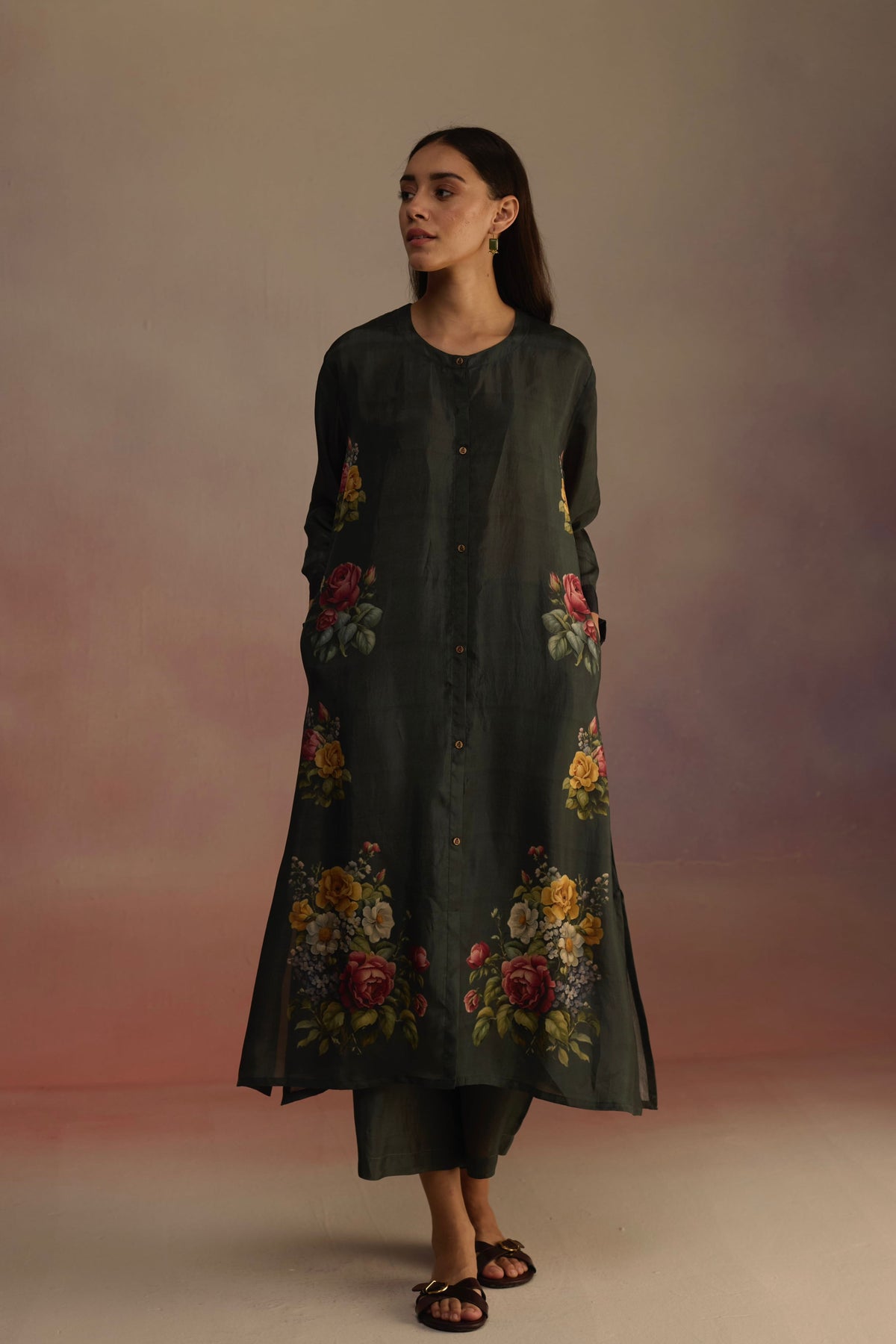 Gladioly Green Kurta