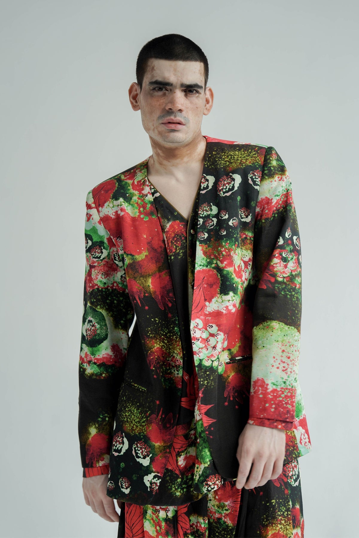 Red Florid Jacket