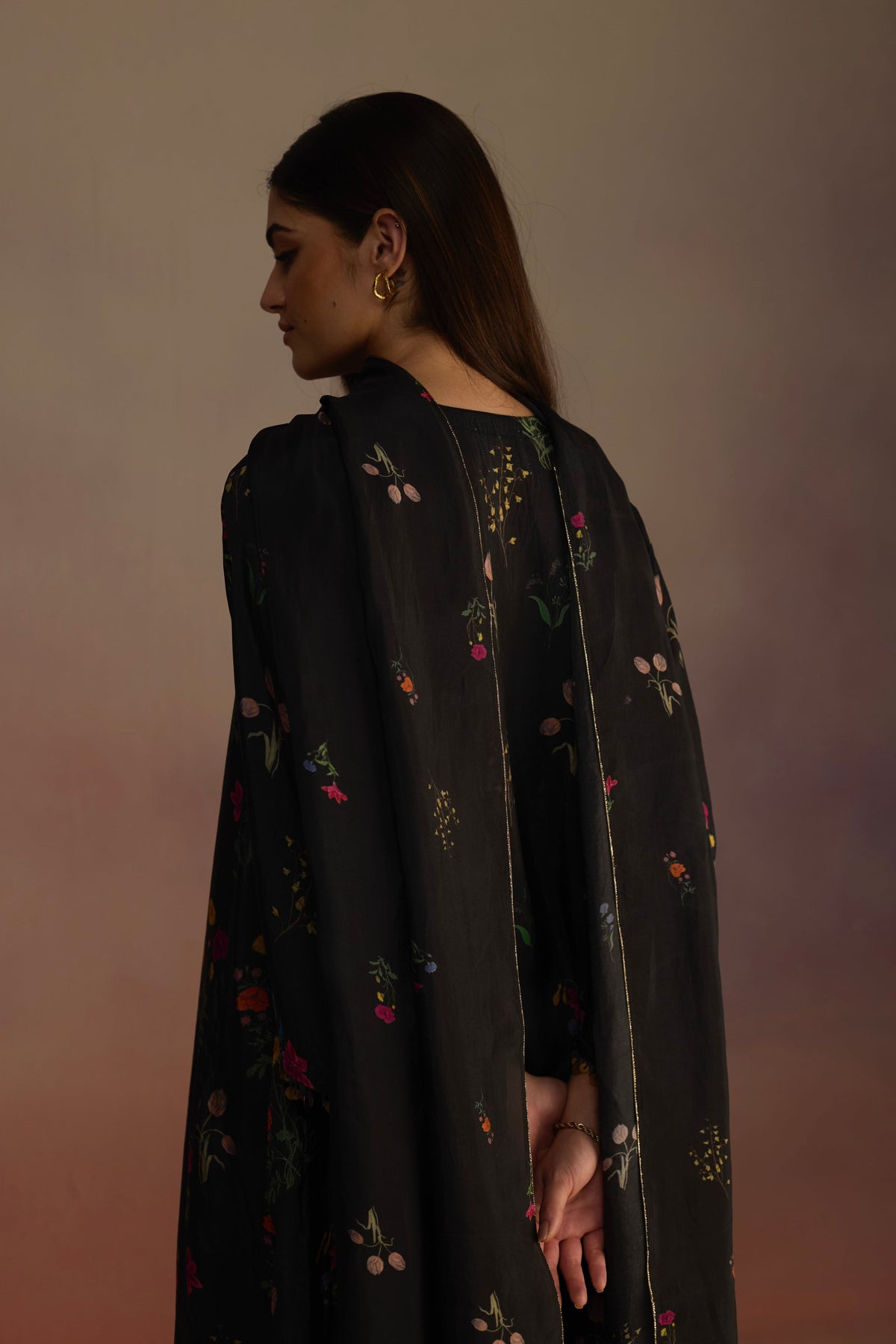 Zaira Long Black Kurta