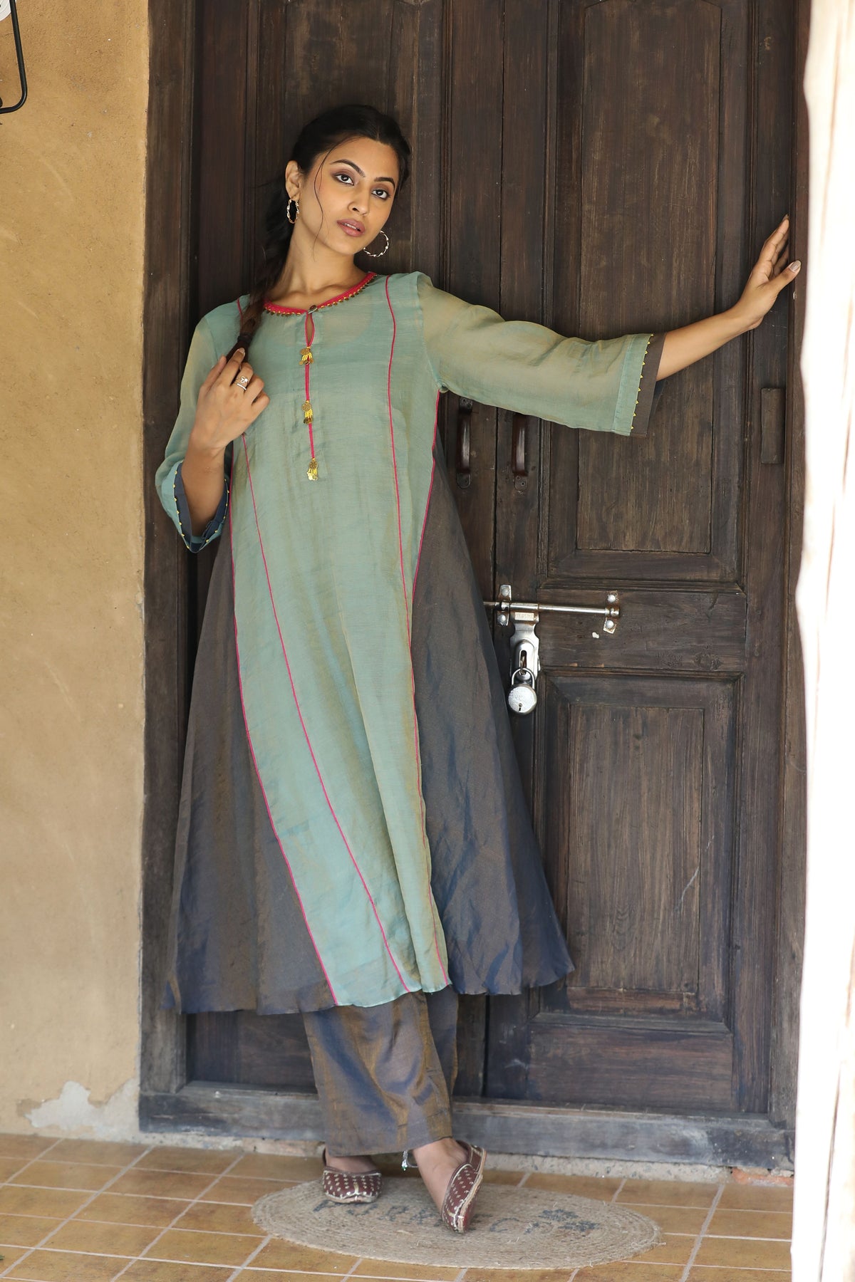 Blue And Navy Bule Kurta Set