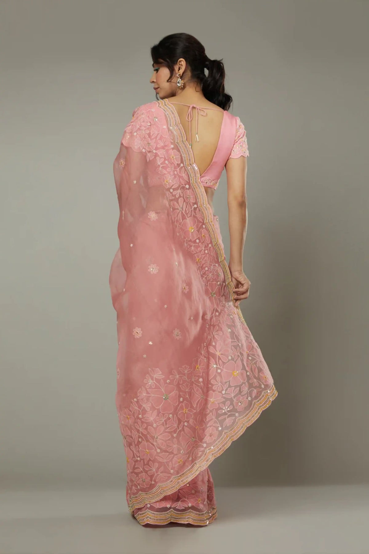 Candy Floss Silk Organza Saree