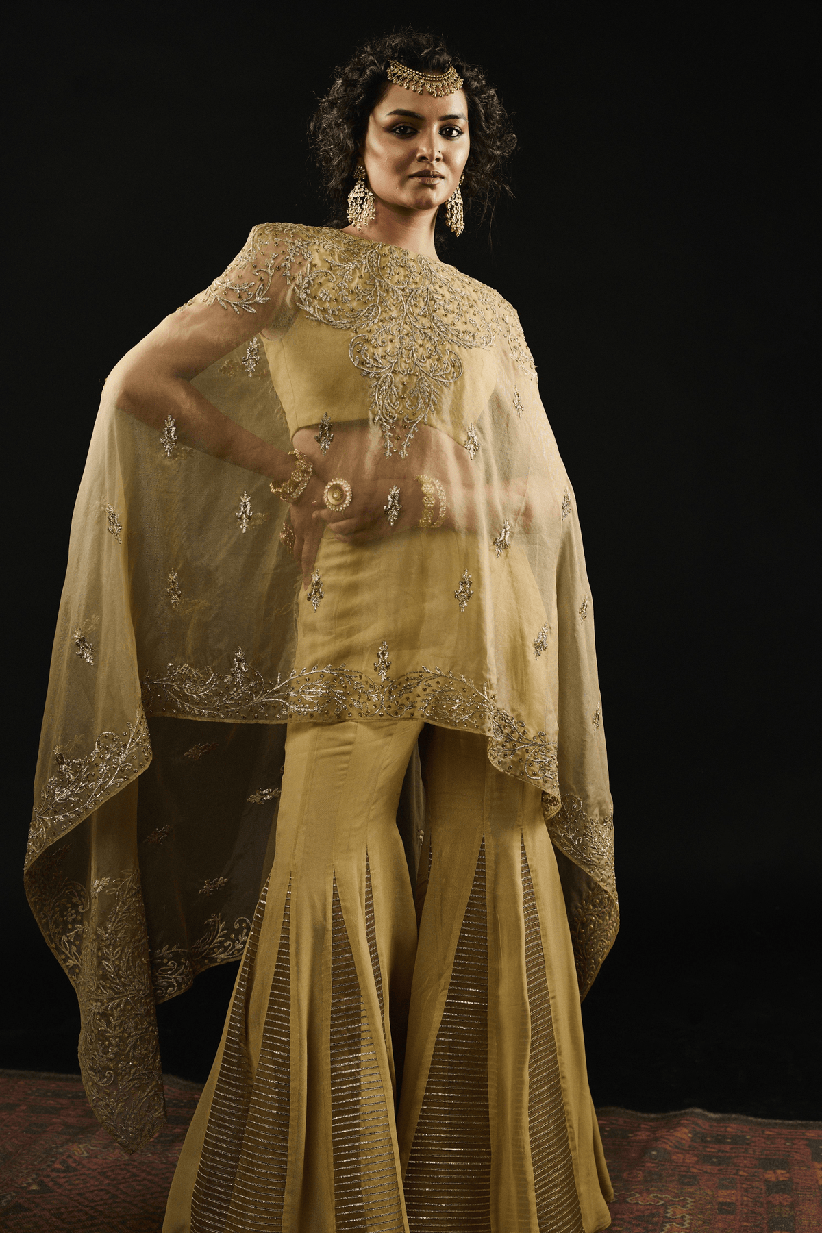 Noor Golden Kaftan Set