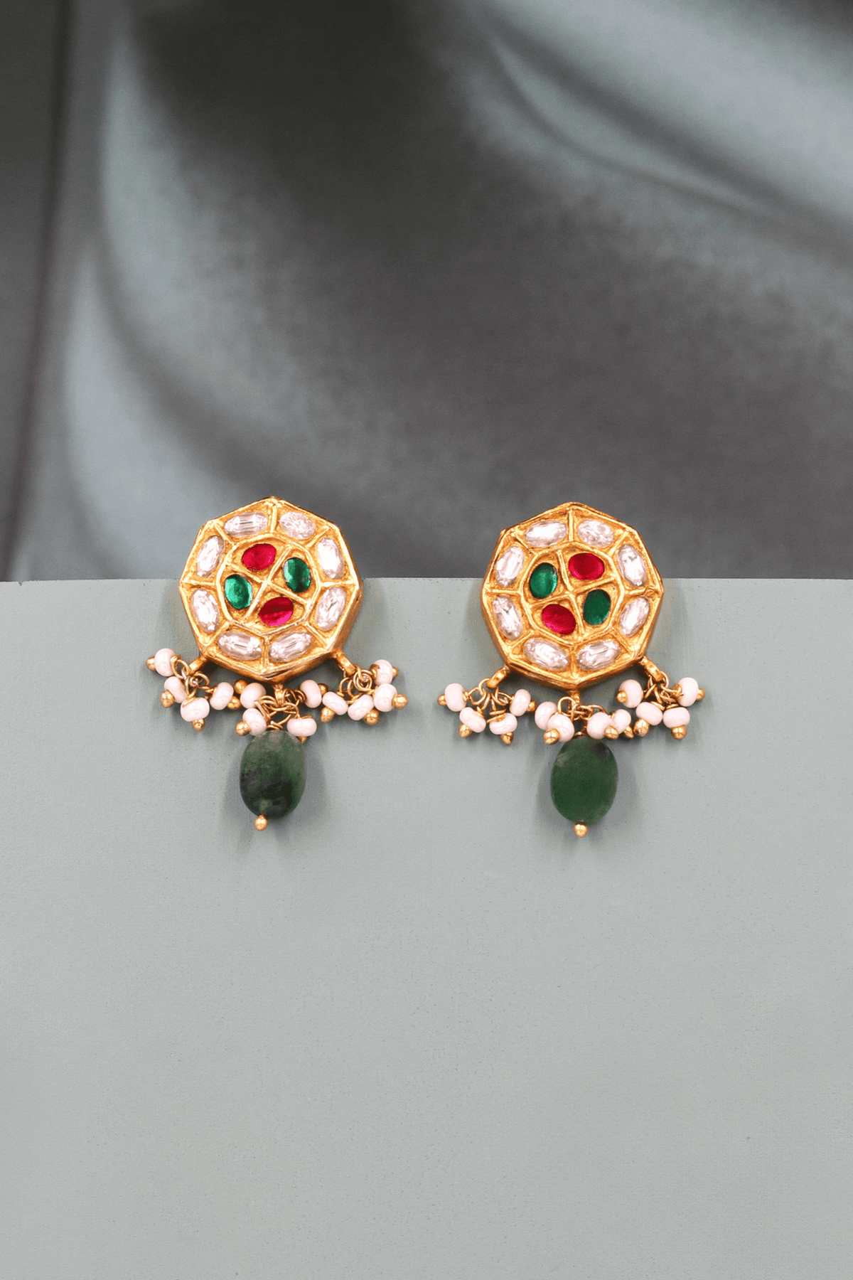 Graceful Luxe Kundan Earrings.