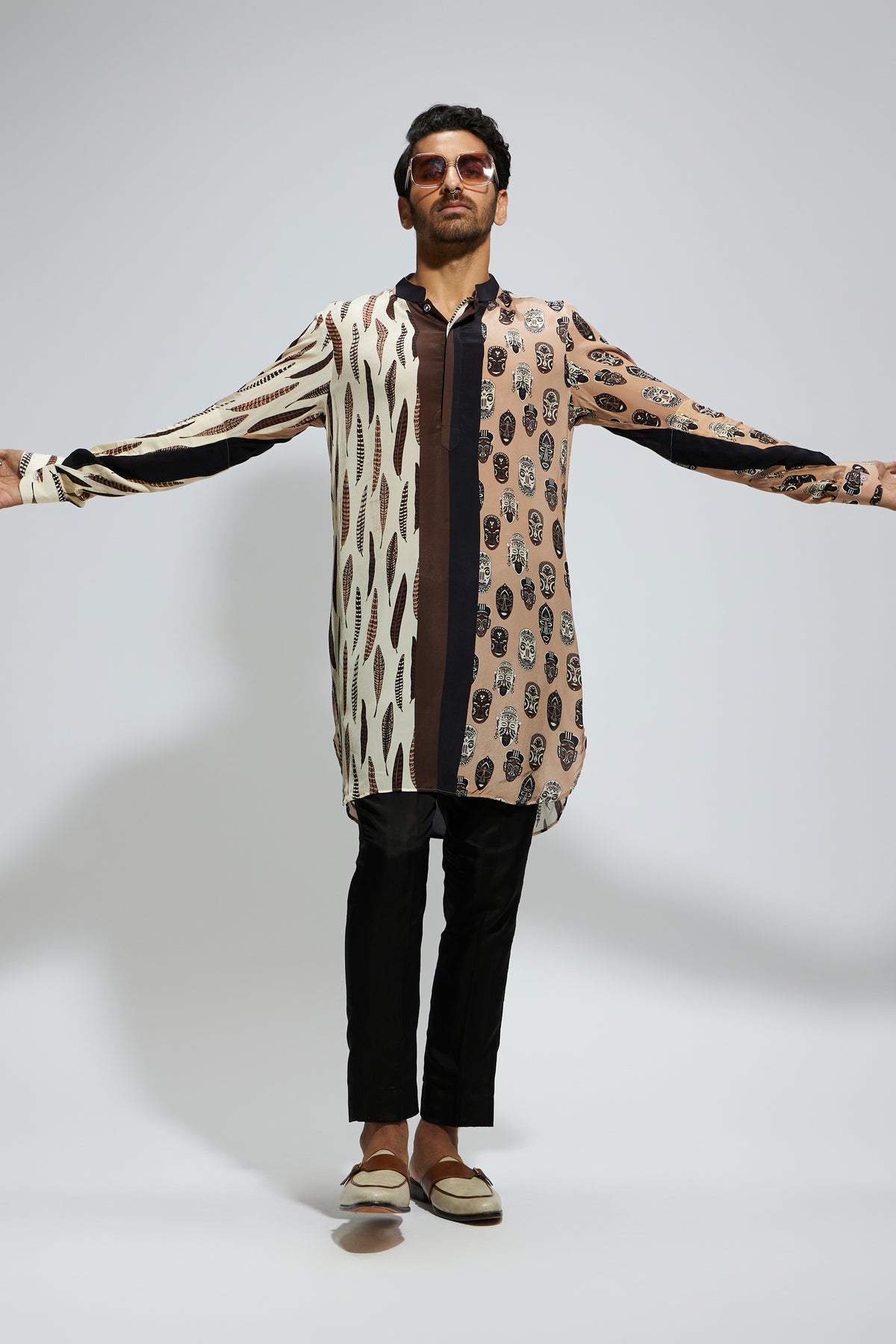 Printed Sleeves Kurta