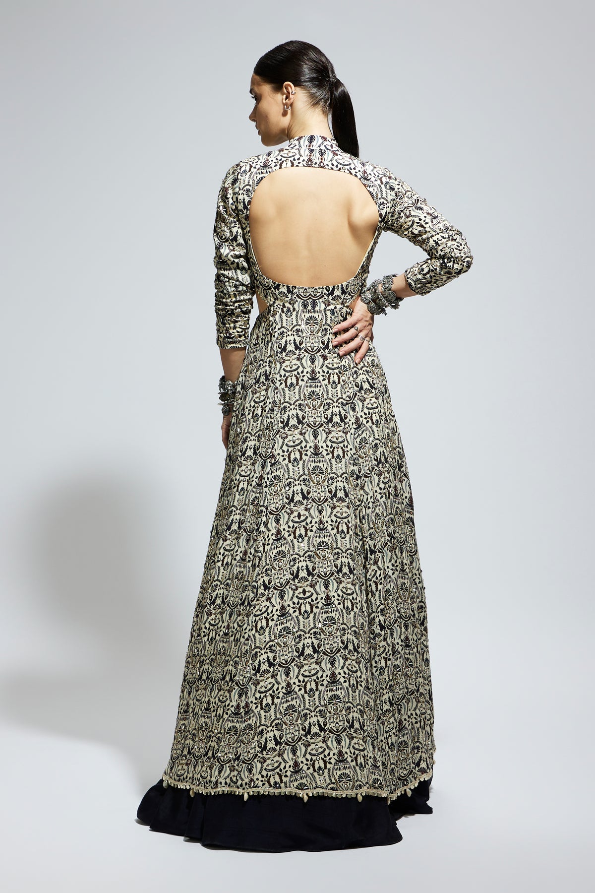 Heavily Embellished Jacket With Lehenga